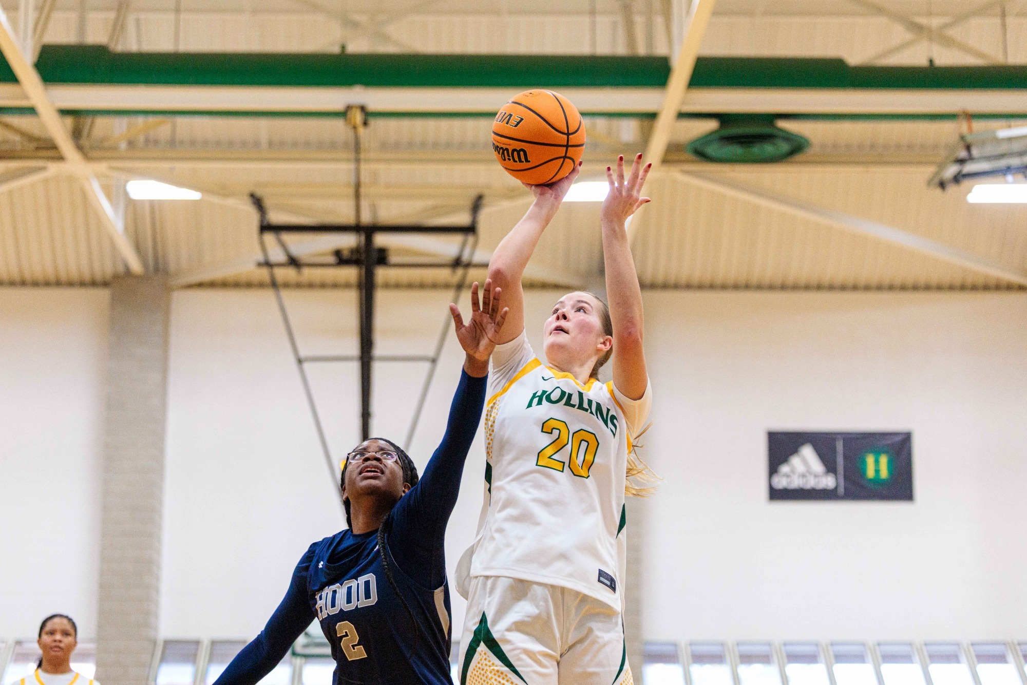 Gracie Huffard with a jump shot vs Hood