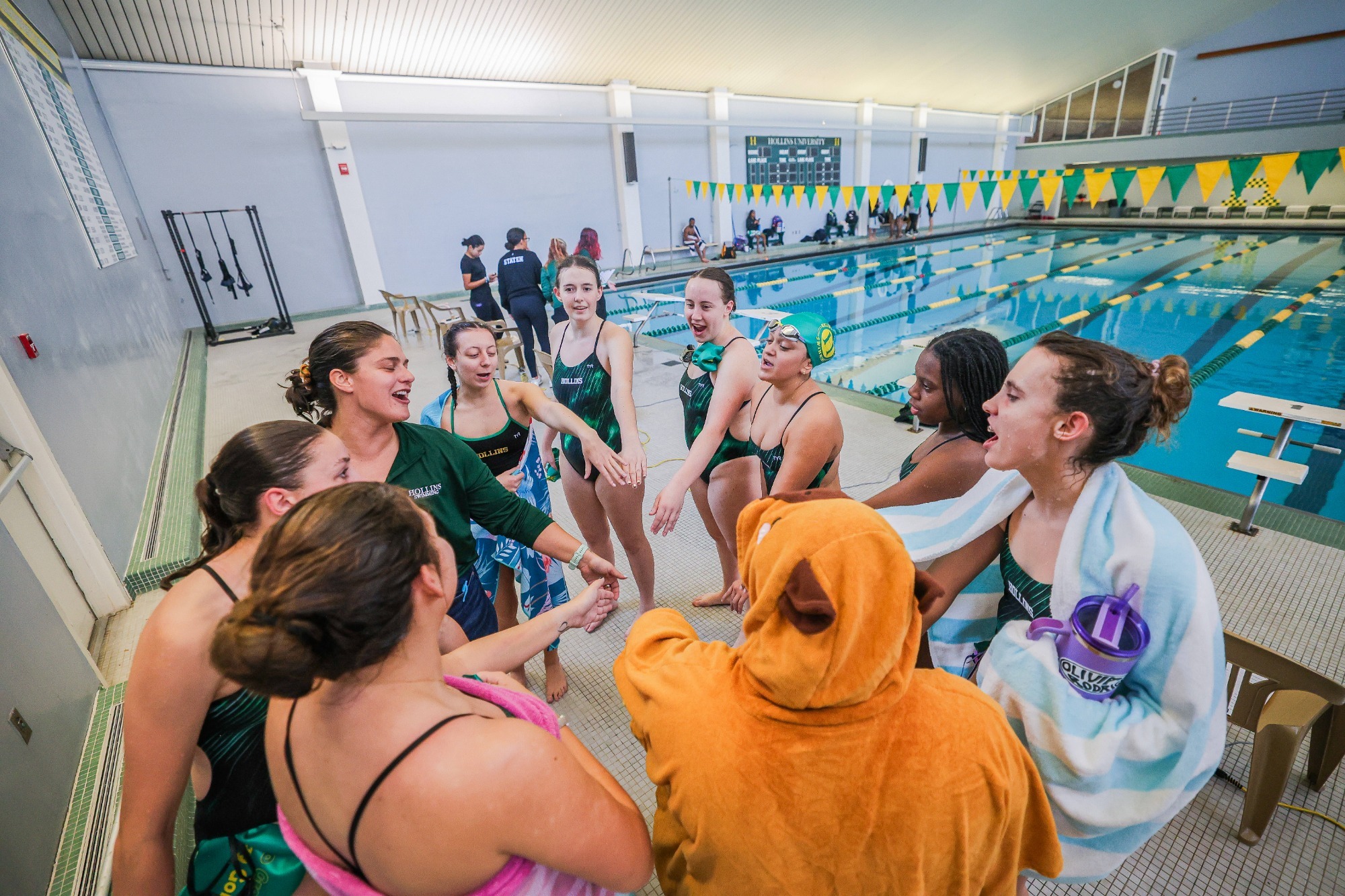 Hollins swim team after a successful meet