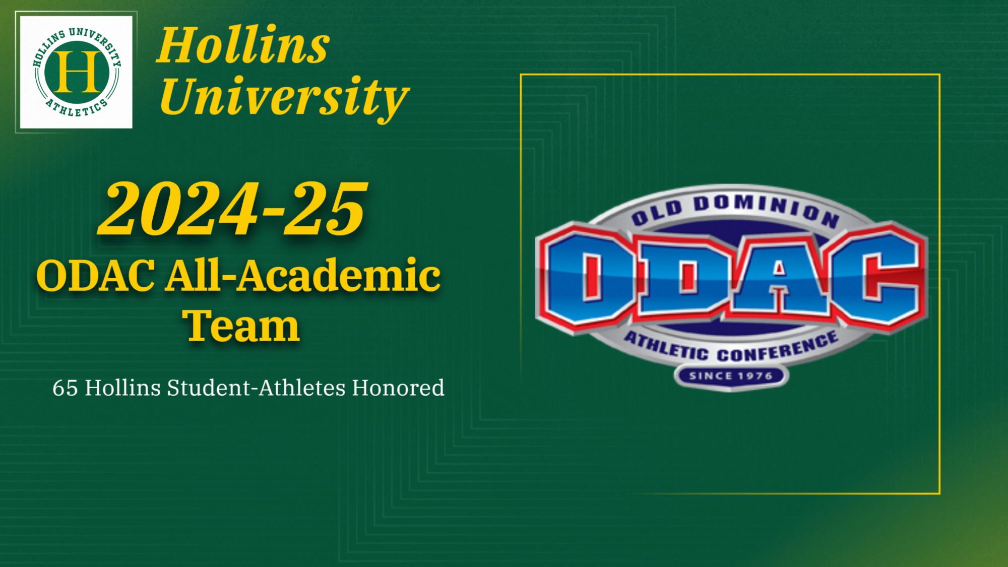 2024-25 ODAC All-Academic Team release