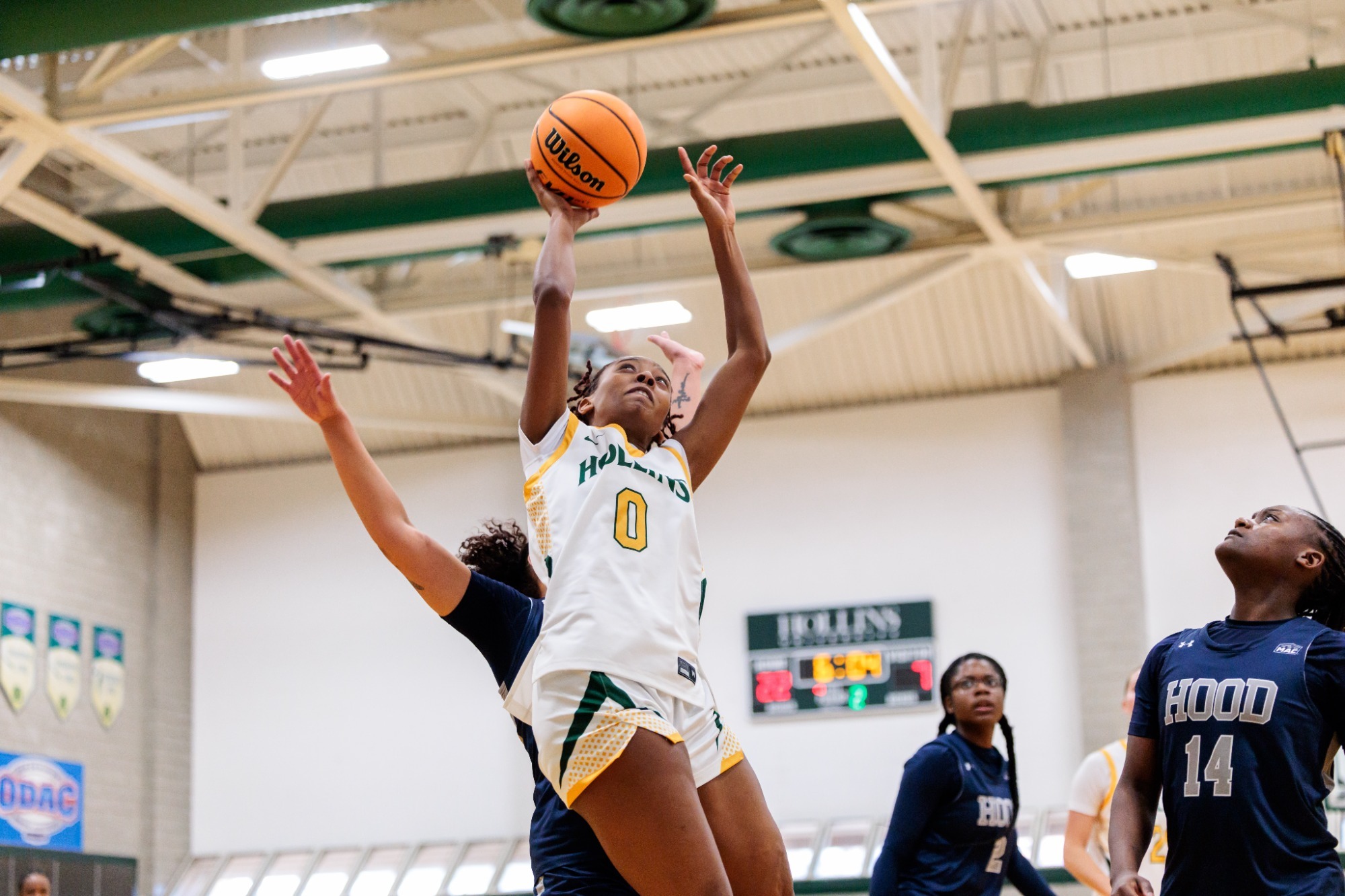 Erin Allen elevates for the bucket