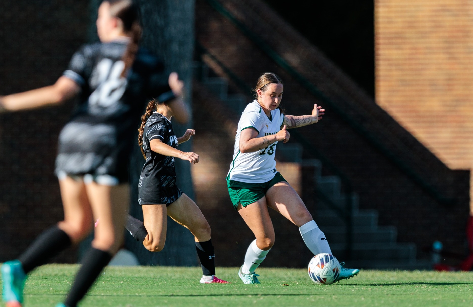 Hayley Ponn takes the ball away on defense 