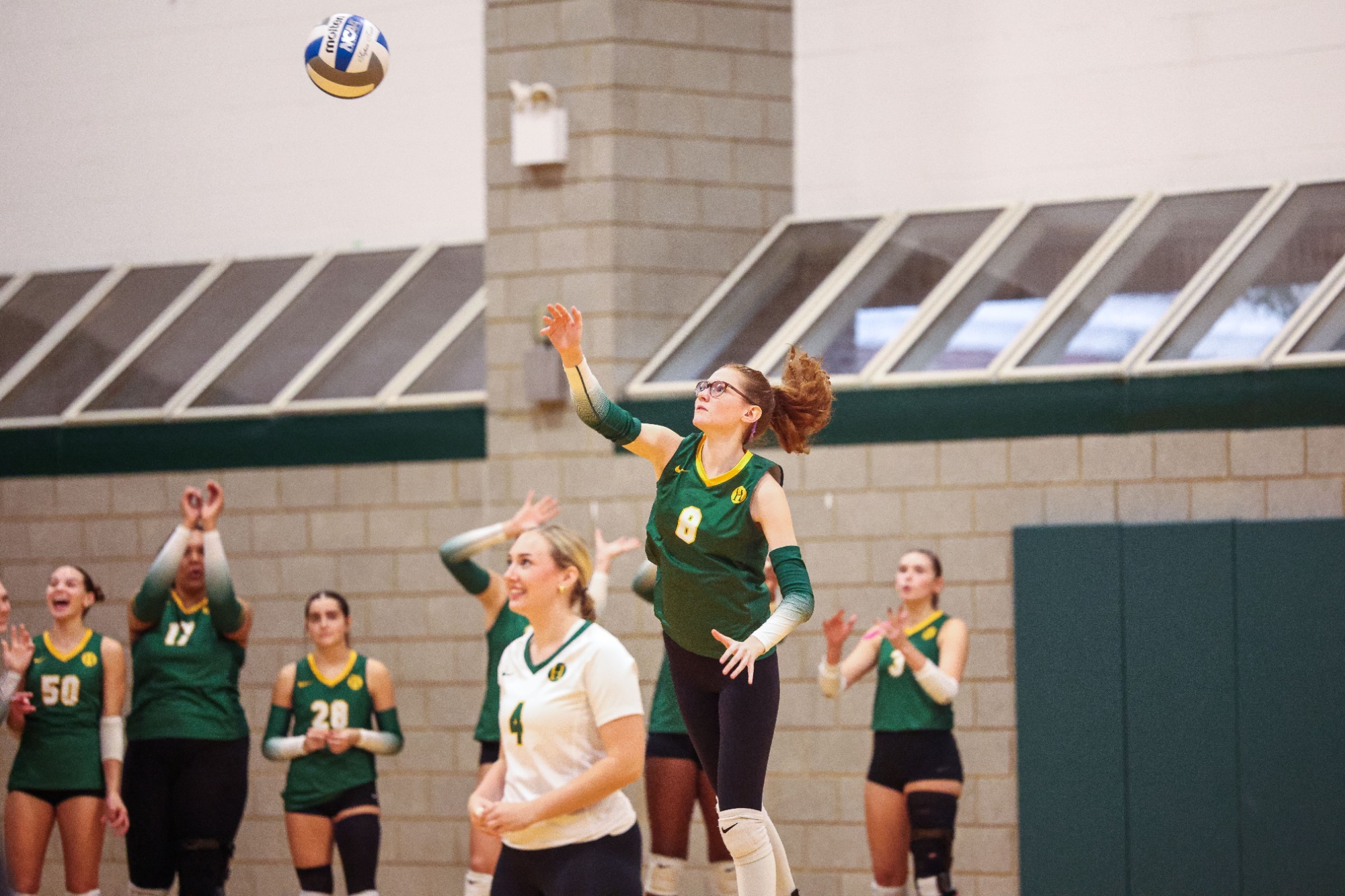 Bella Schultz with an attack from the back row