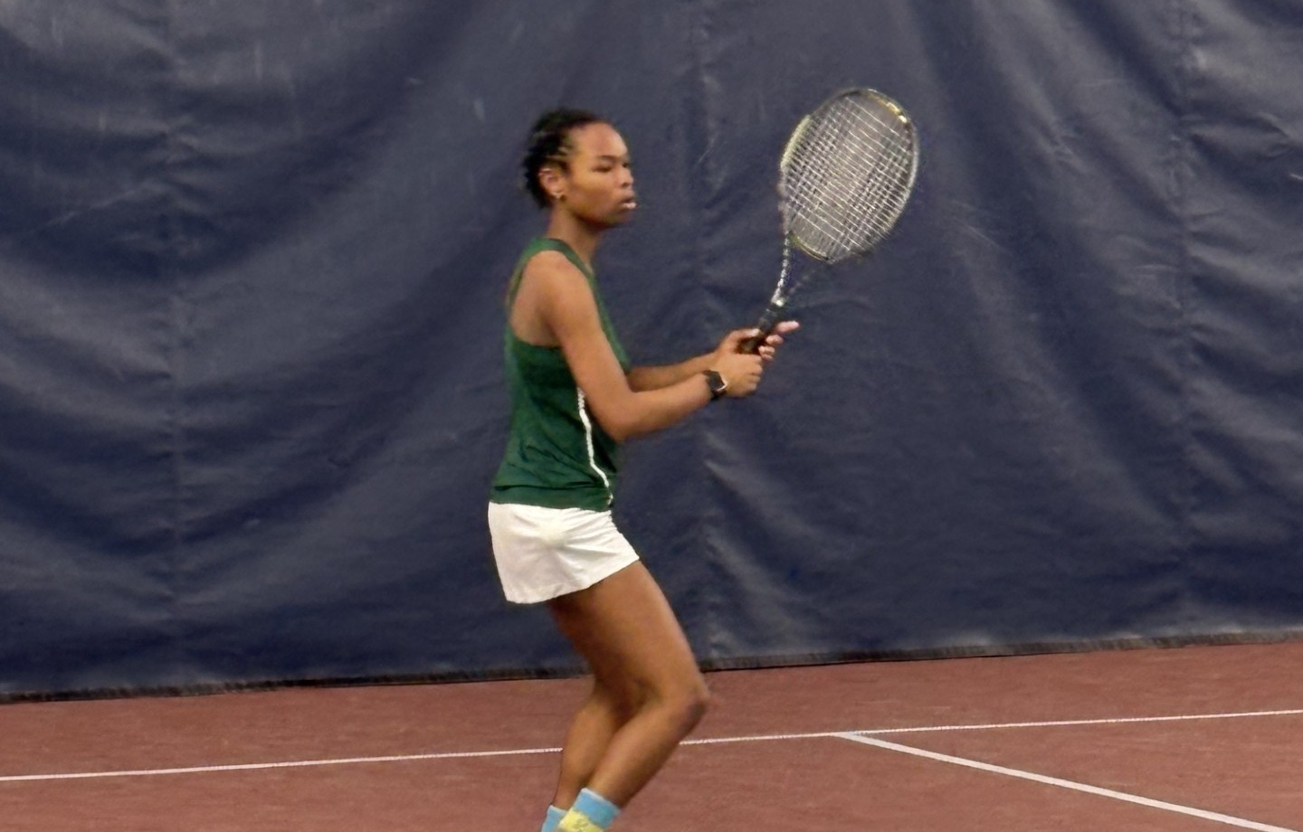 Sasha Mingo indoor action