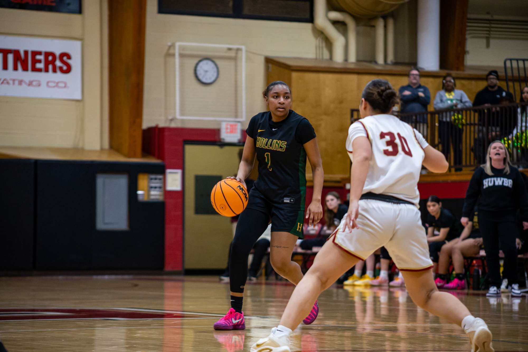 Zaria Holden at the 2026 ODAC quarterfinals against a defender