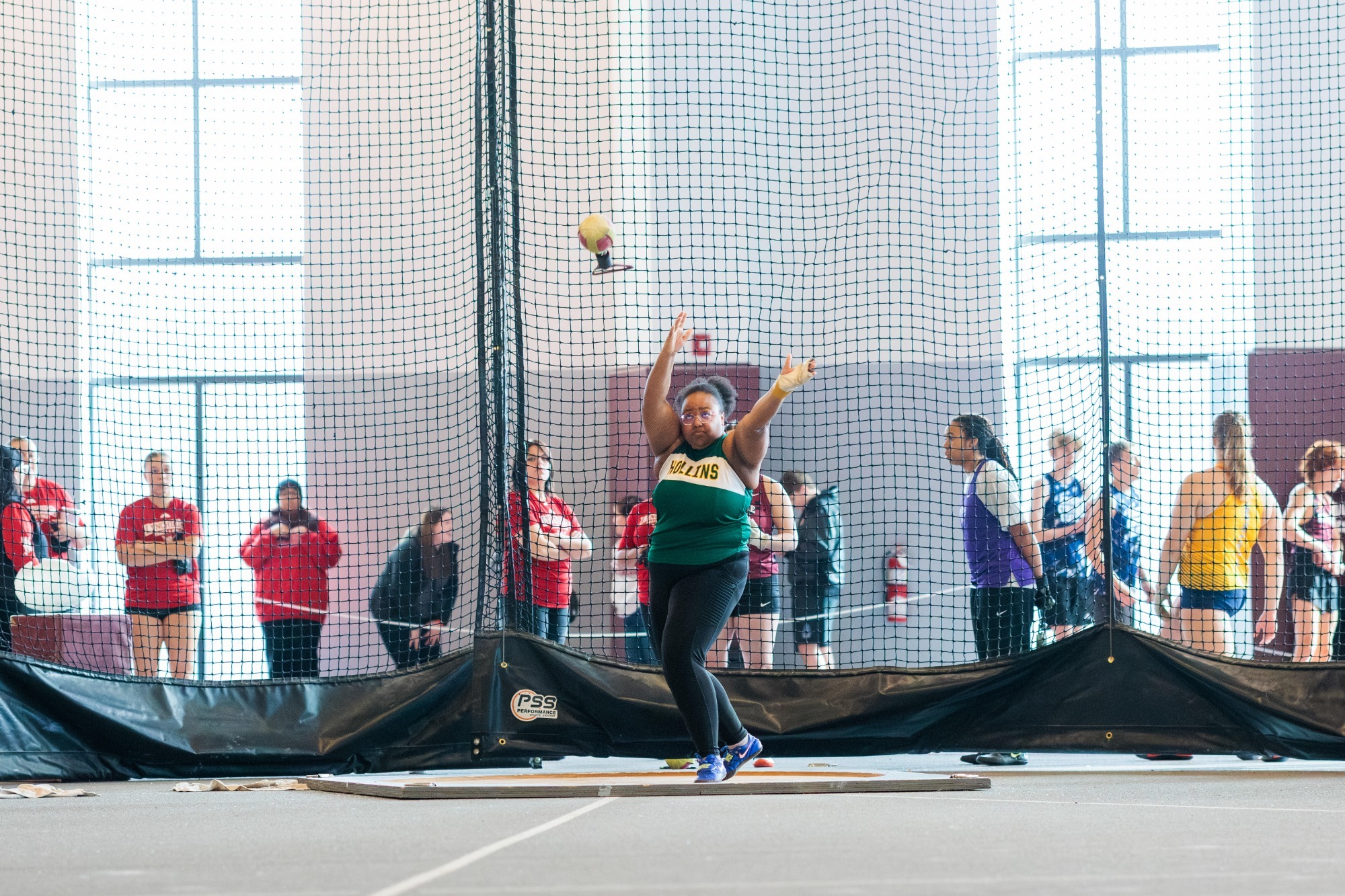 Sanaa Belton sets school record in weight throw