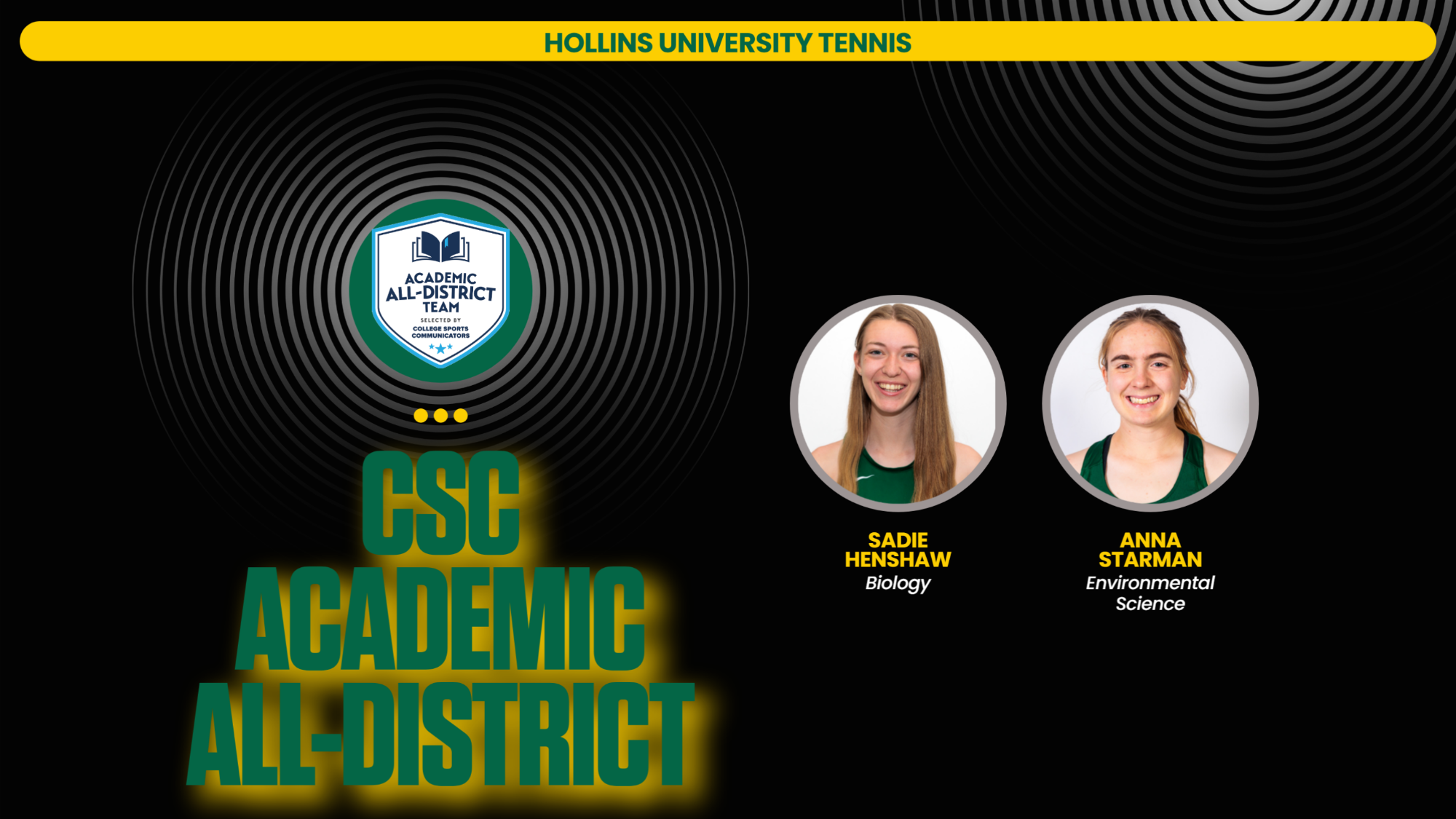 2026 CSC Academic All District for Tennis