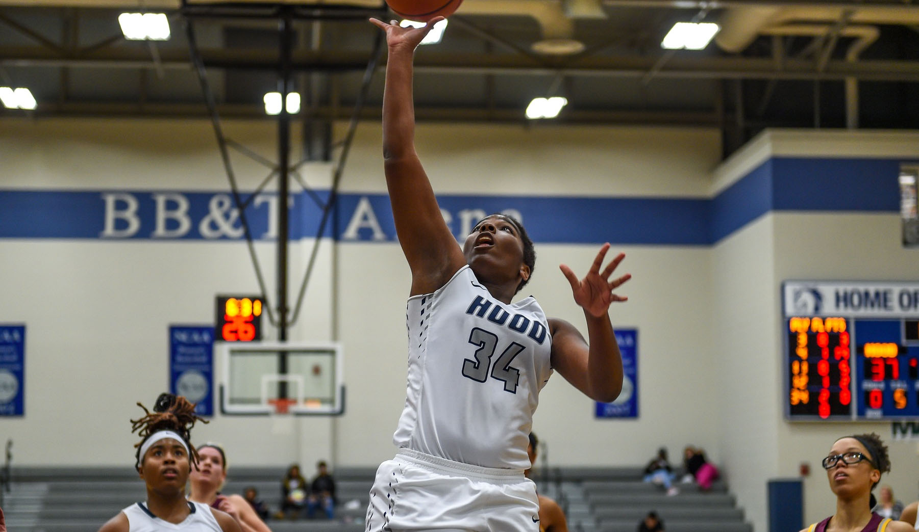 Women's basketball defeated at Hood College
