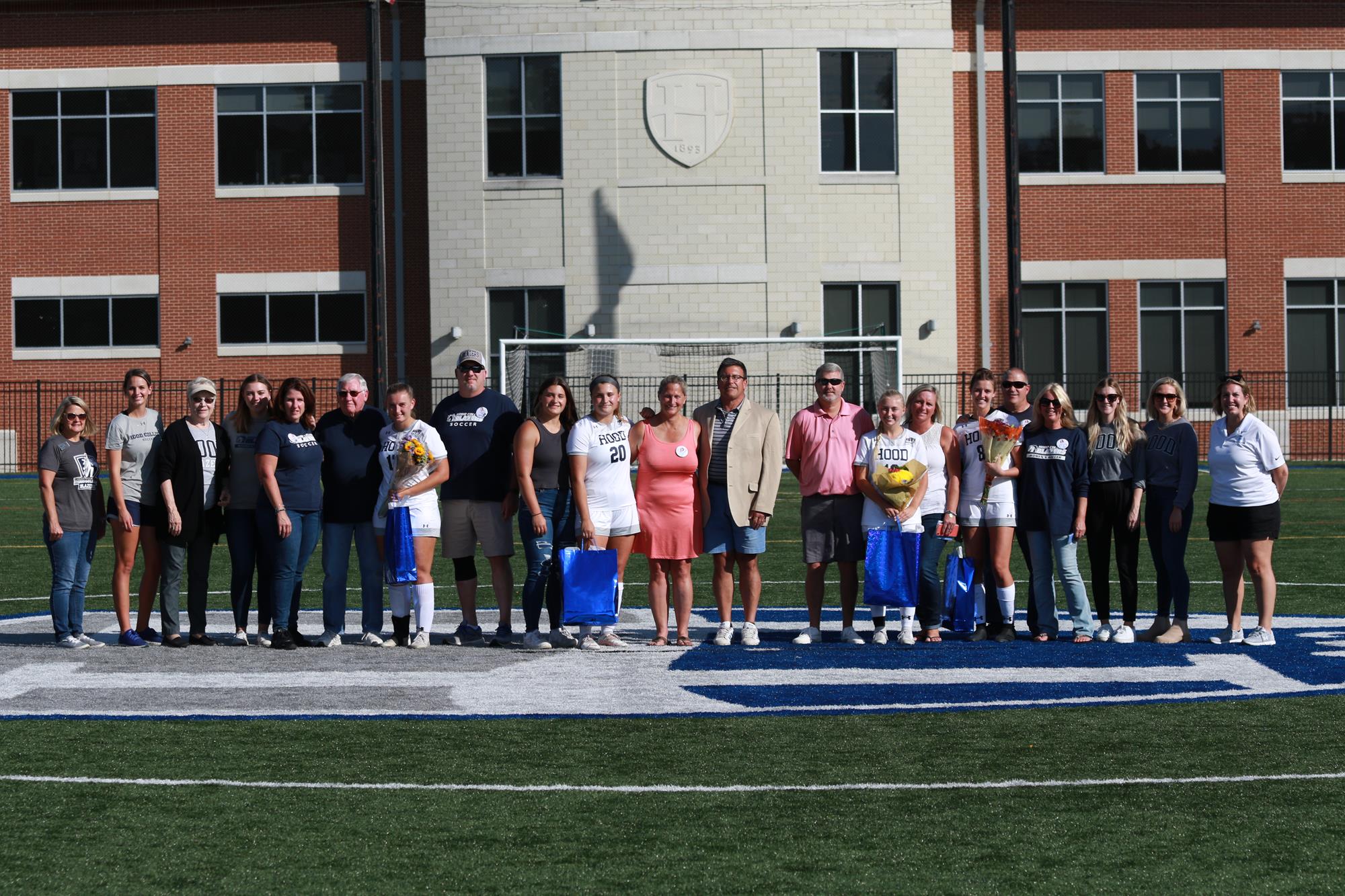 Women’s soccer scores early, late in Senior Day win Hood College