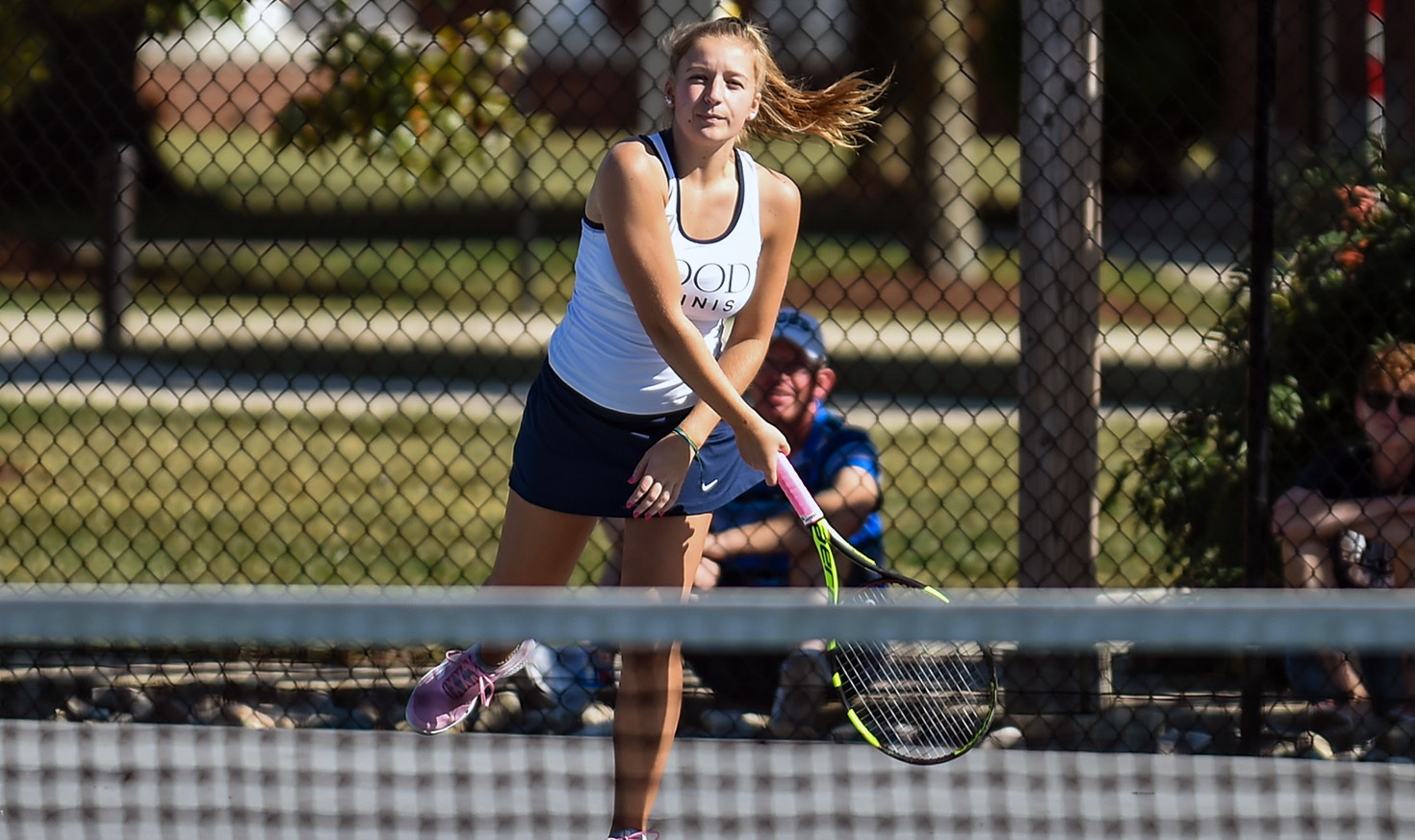 Women's tennis bests Stevenson in season opener Hood College
