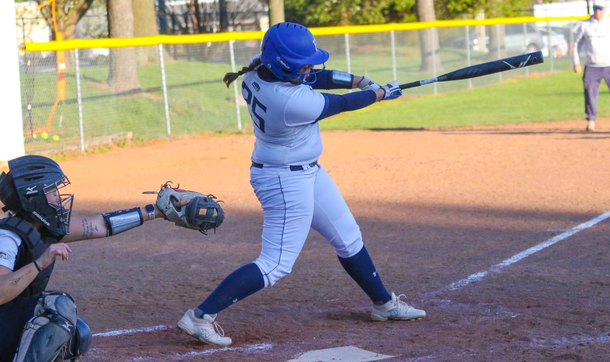 Pfleiger sets season home run record in McDaniel split Hood College