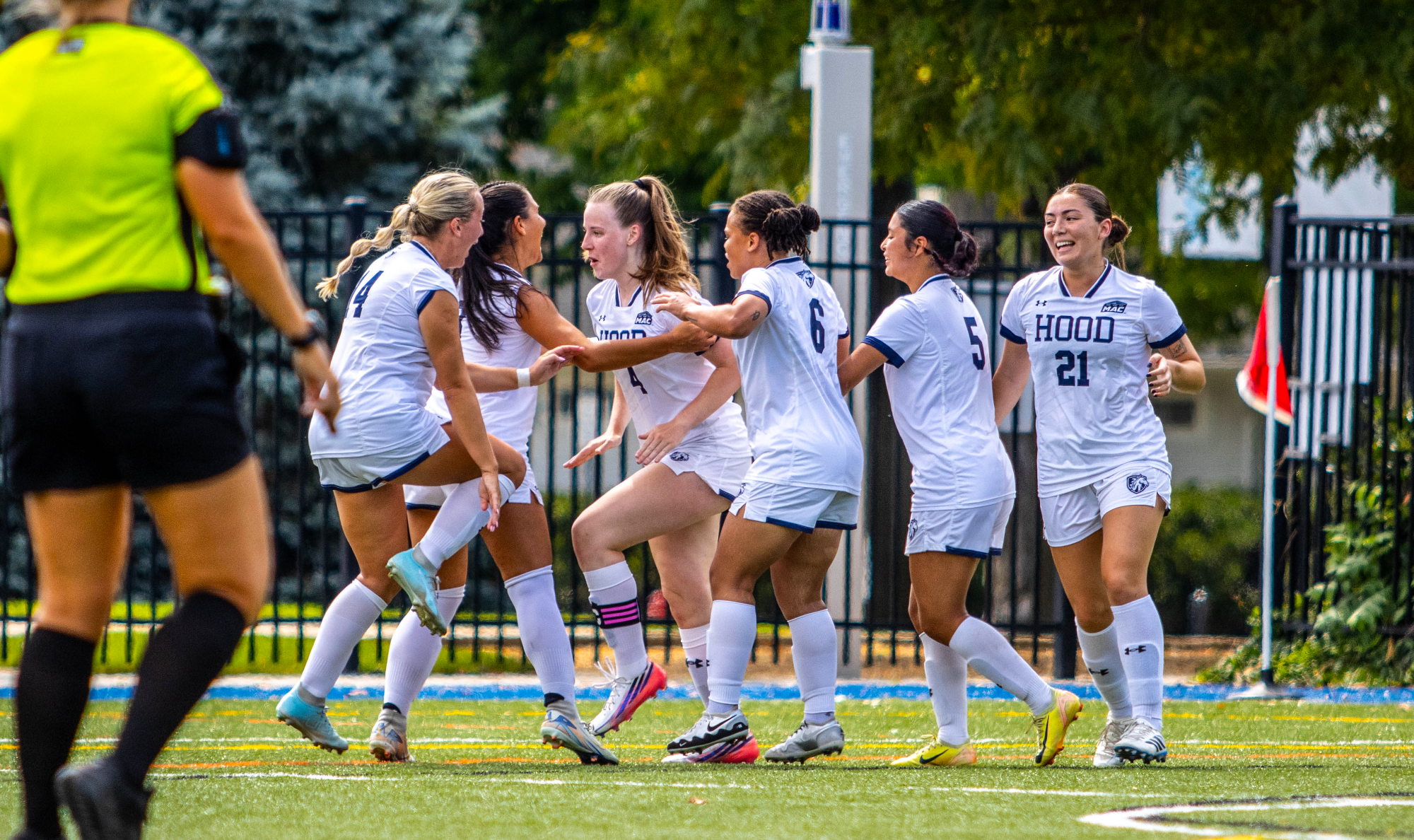 Elizabeth Poulson Goal Celebration