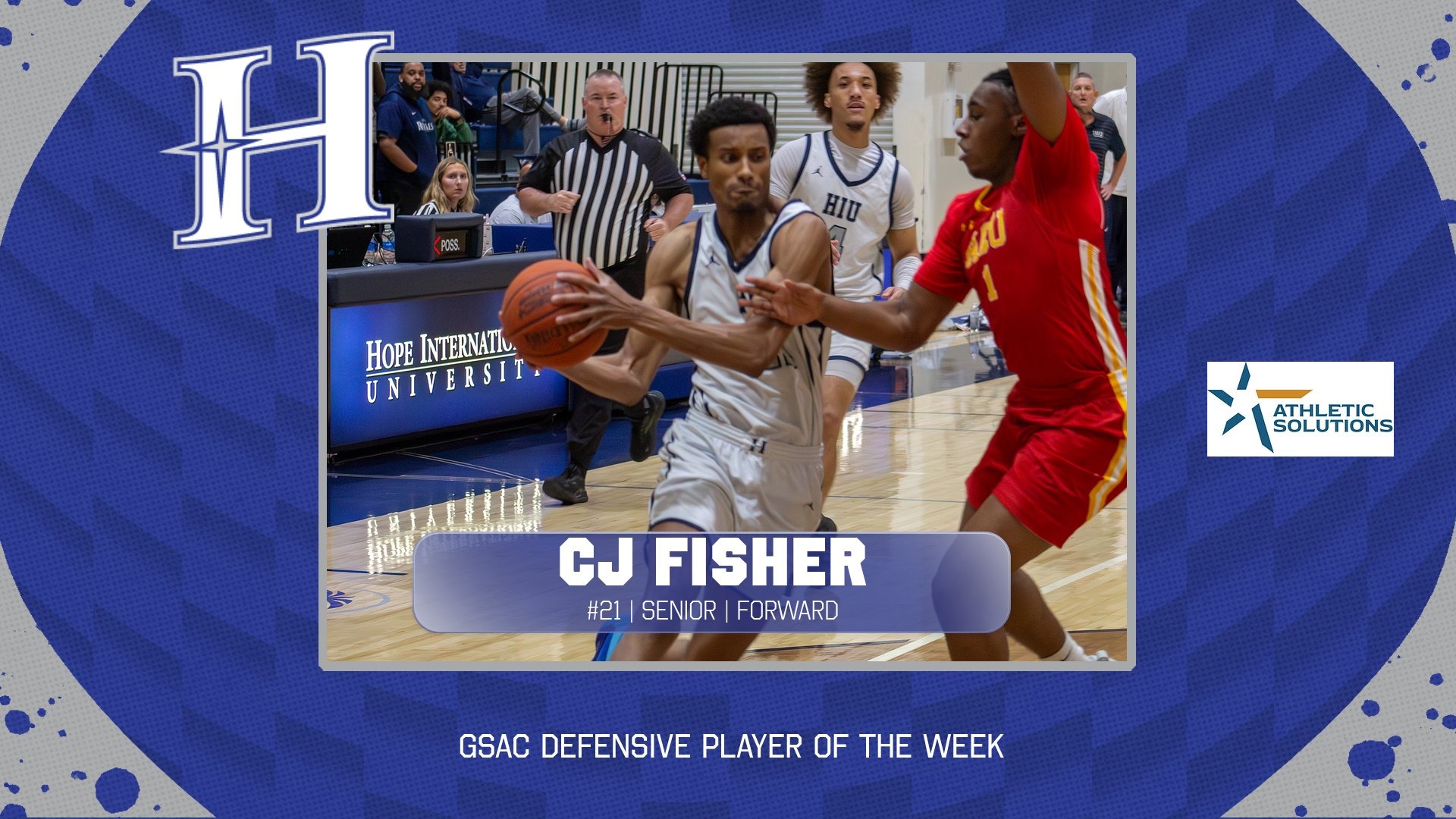 HIU MBB 2025-26 GSAC DPOTW CJ Fisher