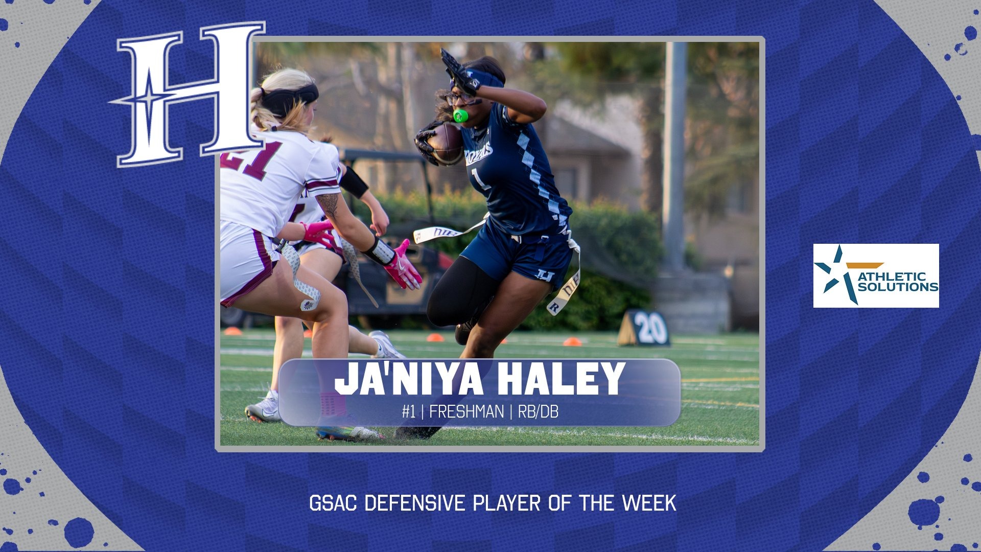 HIU FLAG 2026 Ja'Niya Haley GSAC DPOTW