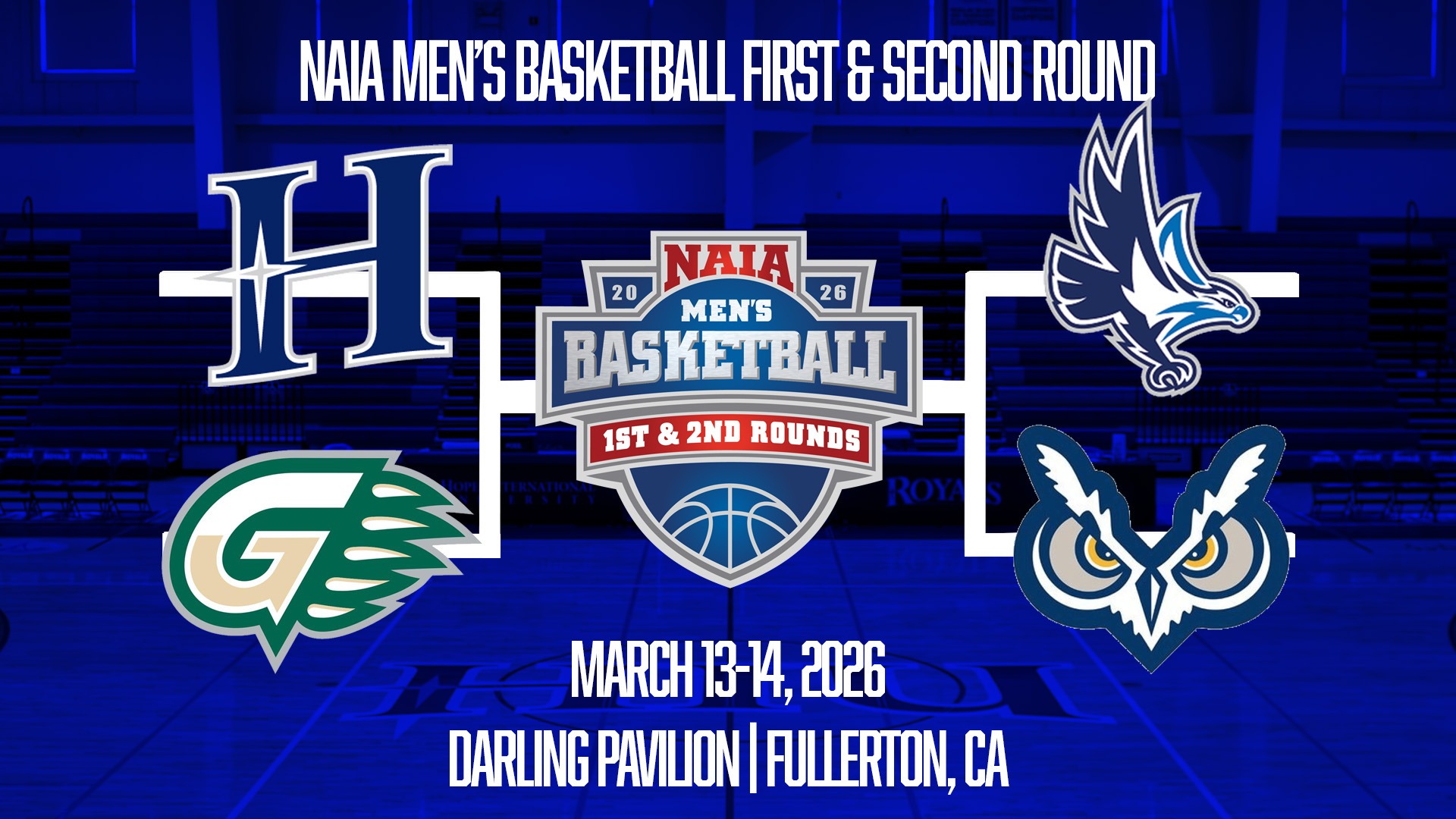 HIU MBB 2025-26 NAIA Fullerton Bracket