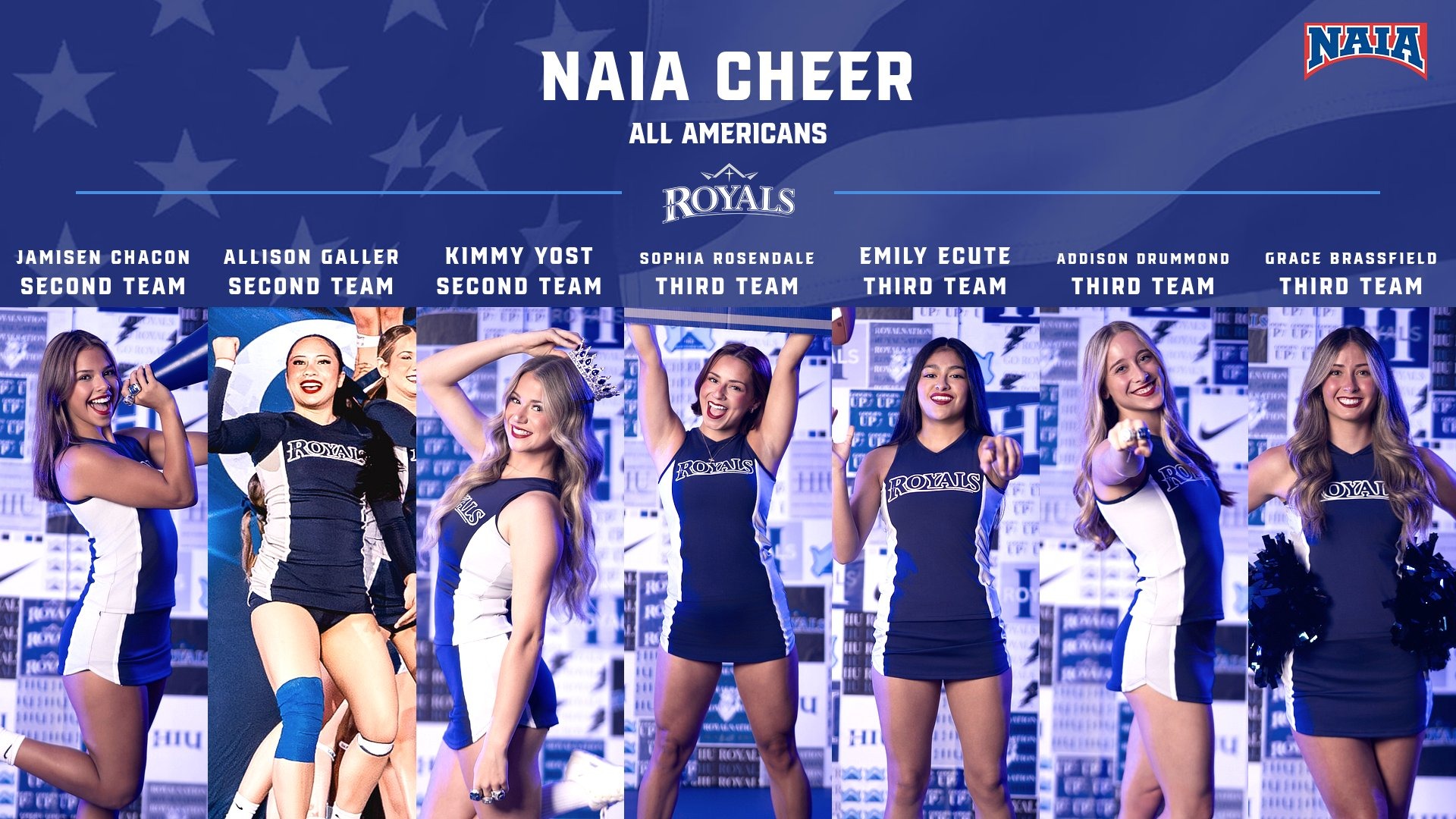 HIU CHEER 2026 NAIA All-Americans