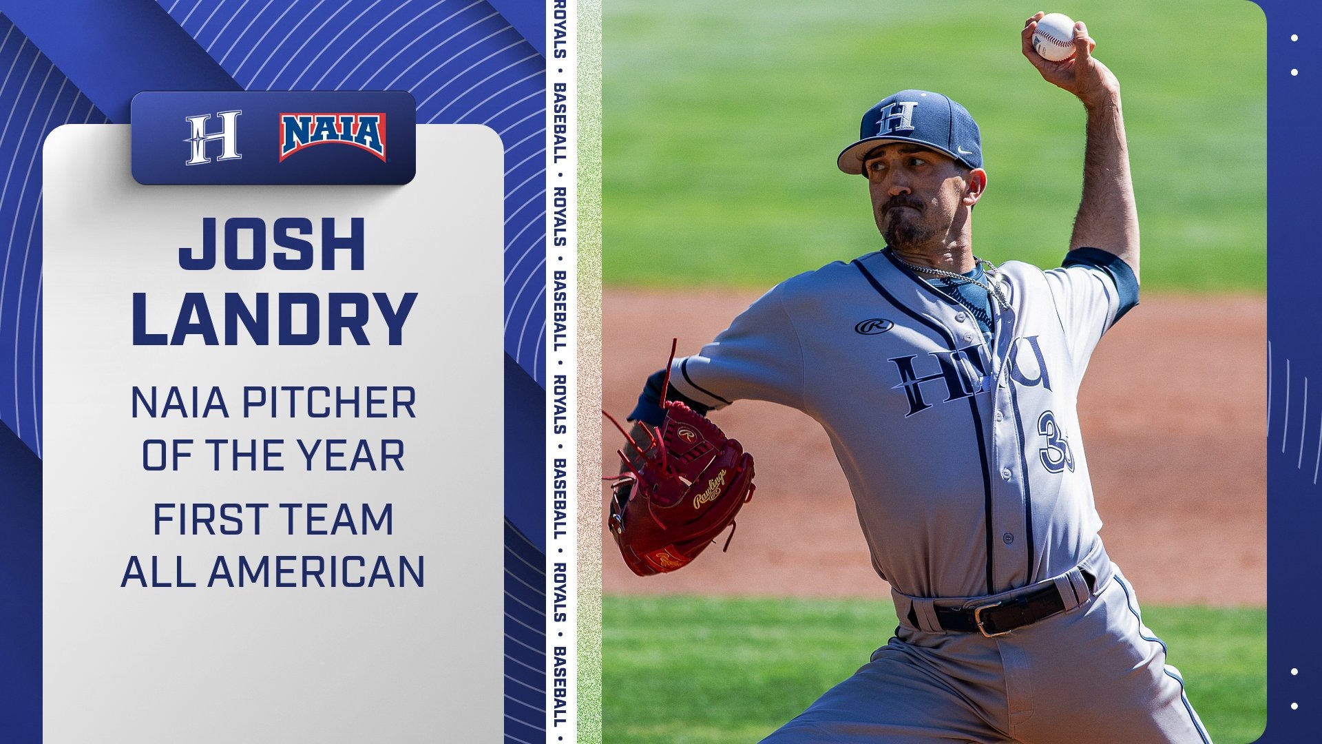 HIU BASE 2026 Josh Landry NAIA Pitcher of the Year