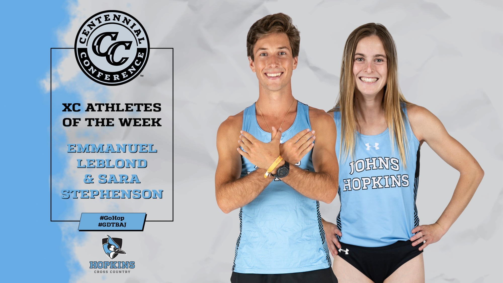 Leblond and Stephenson Tabbed Centennial Conference Athletes of the