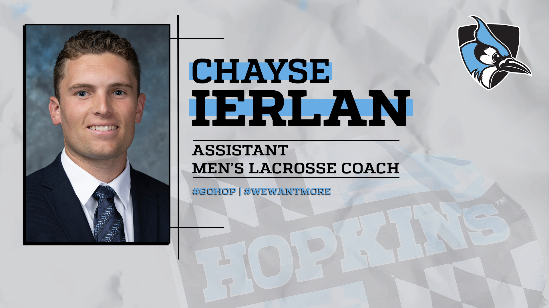 Chayse Ierlan - Asst. Coach Graphic