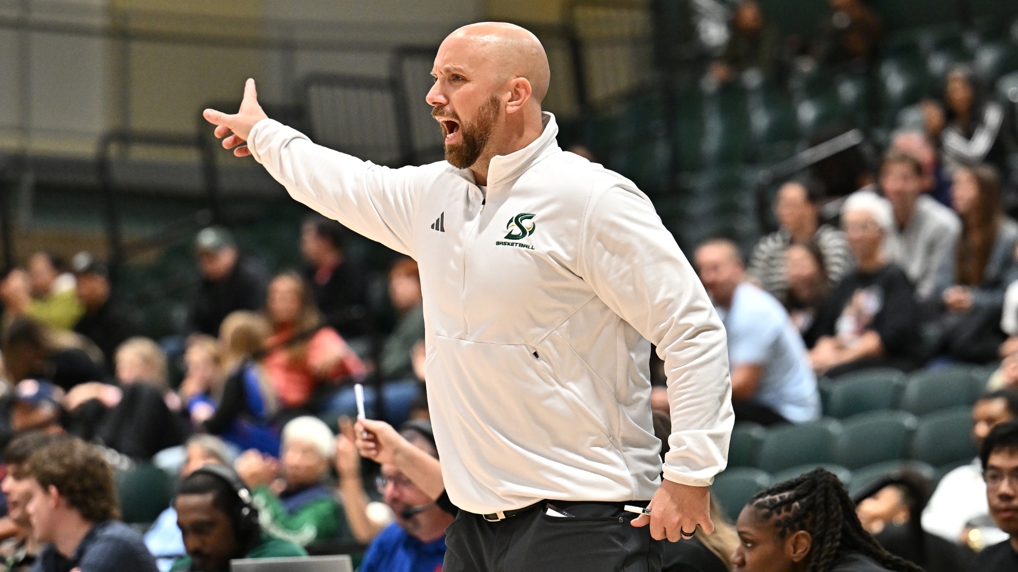 Head Coach Aaron Kallhoff vs. Cal State Fullerton (Nov. 21, 2025)
