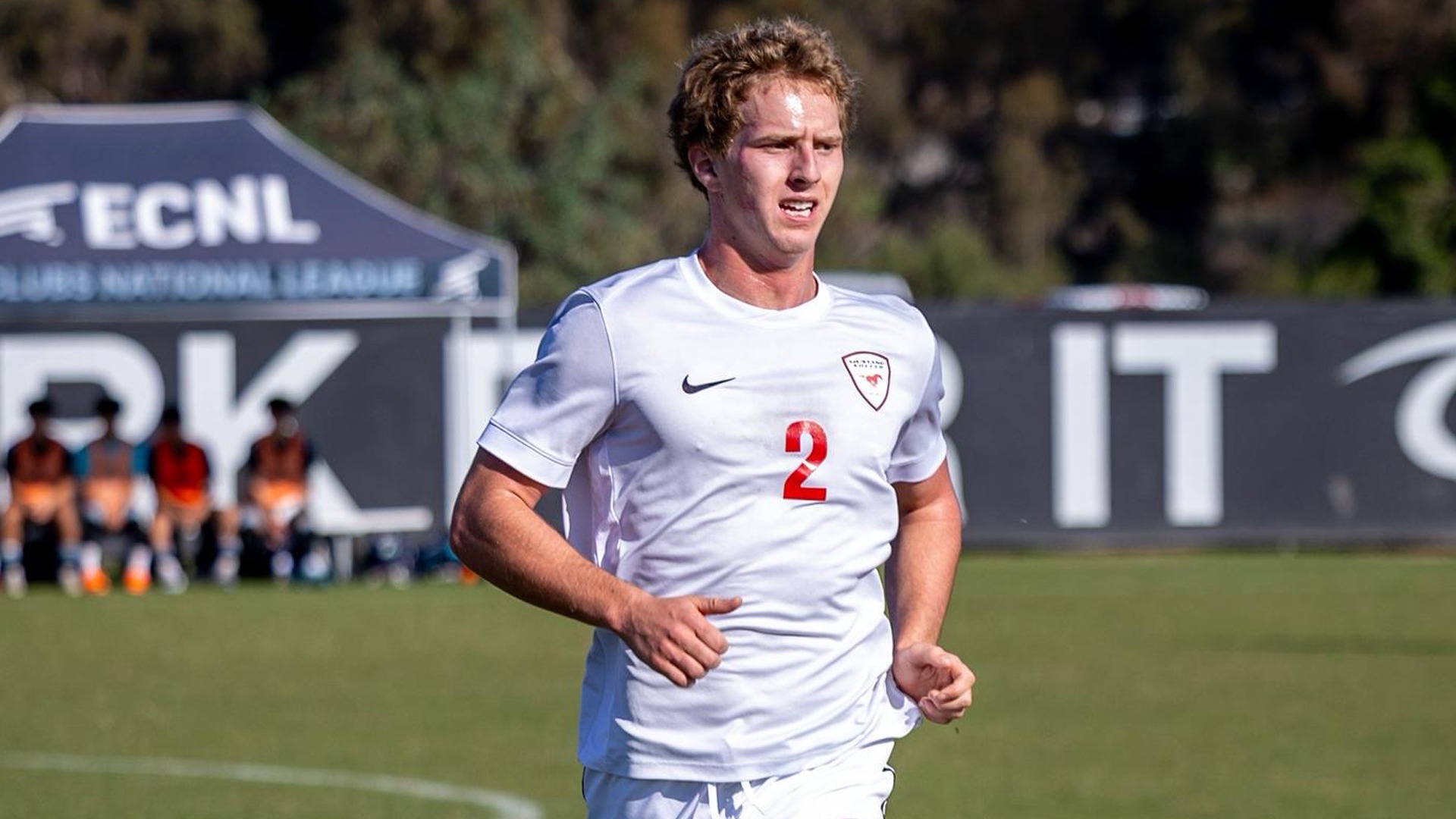 2025 MSOC signee Henry Hedden action shot with Mustang SC