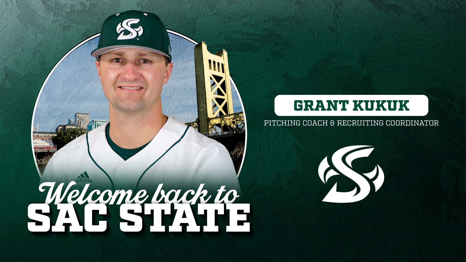 2025 BSB Recruiting Coordinator and pitching coach Grant Kukuk welcome graphic