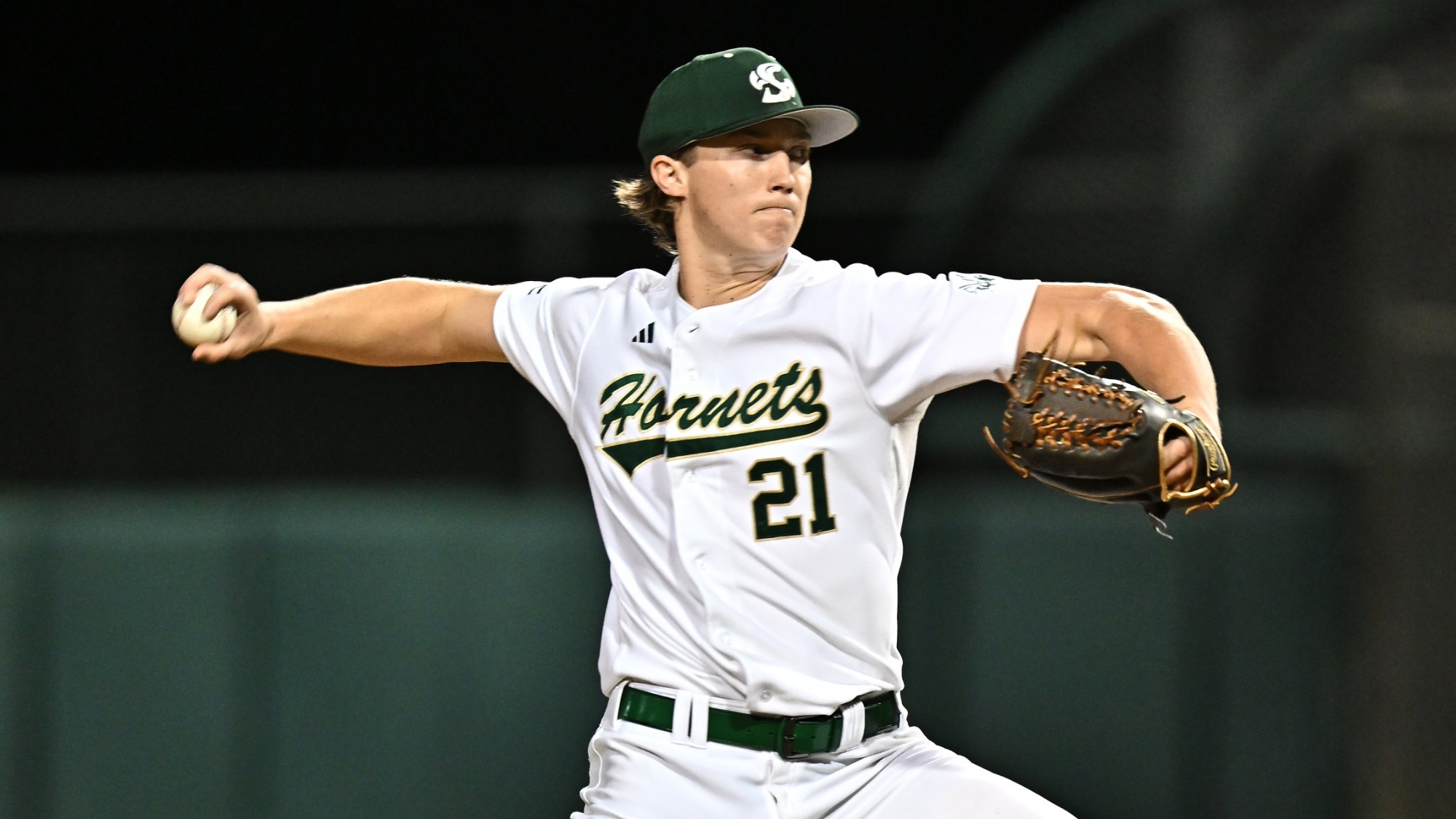 2026 BSB Ethan Lay throws a pitch in the Hornets' regular season opener against UC Irvine