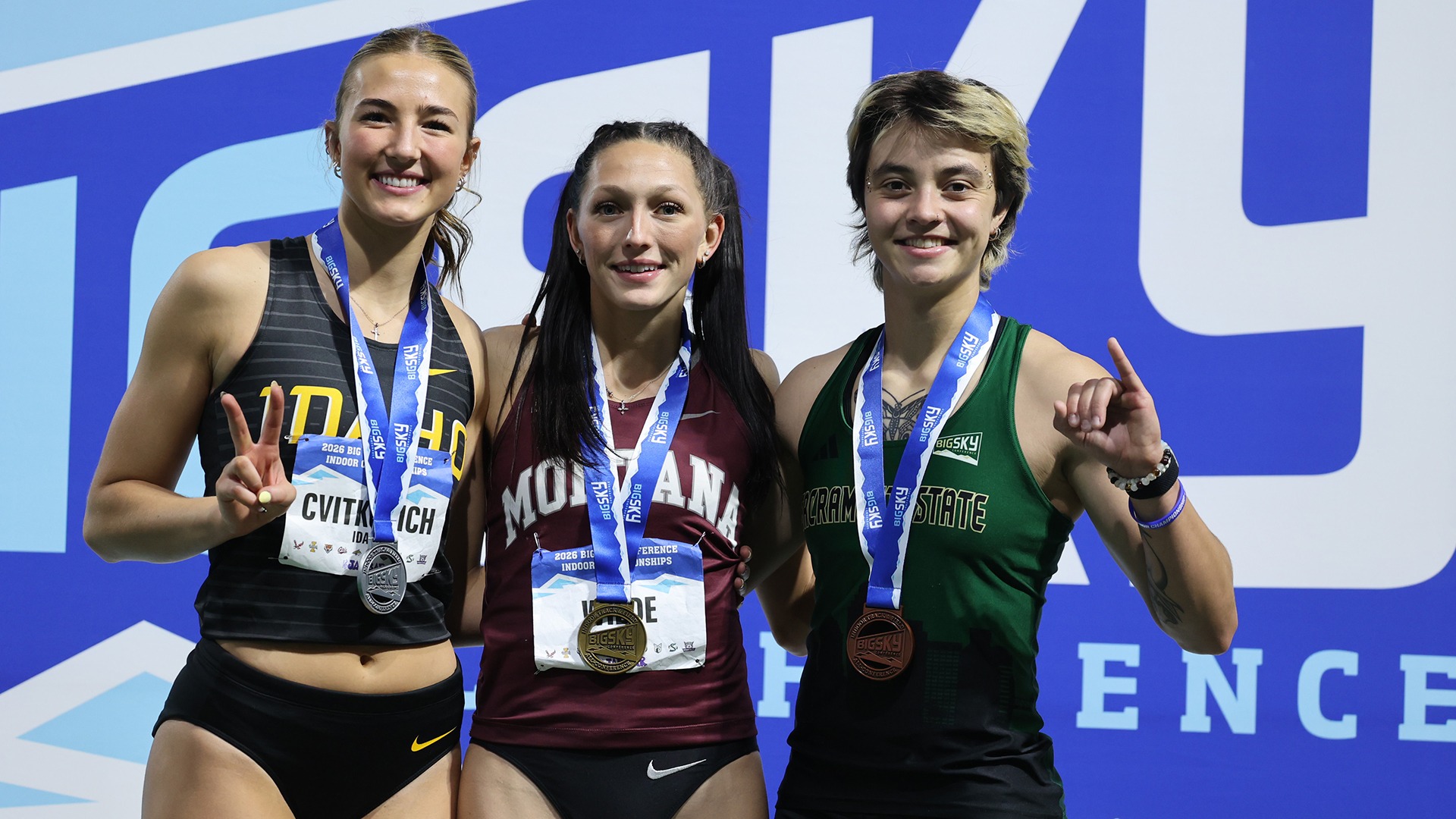 Jessi Barry Podium at 2026 Big Sky Indoors