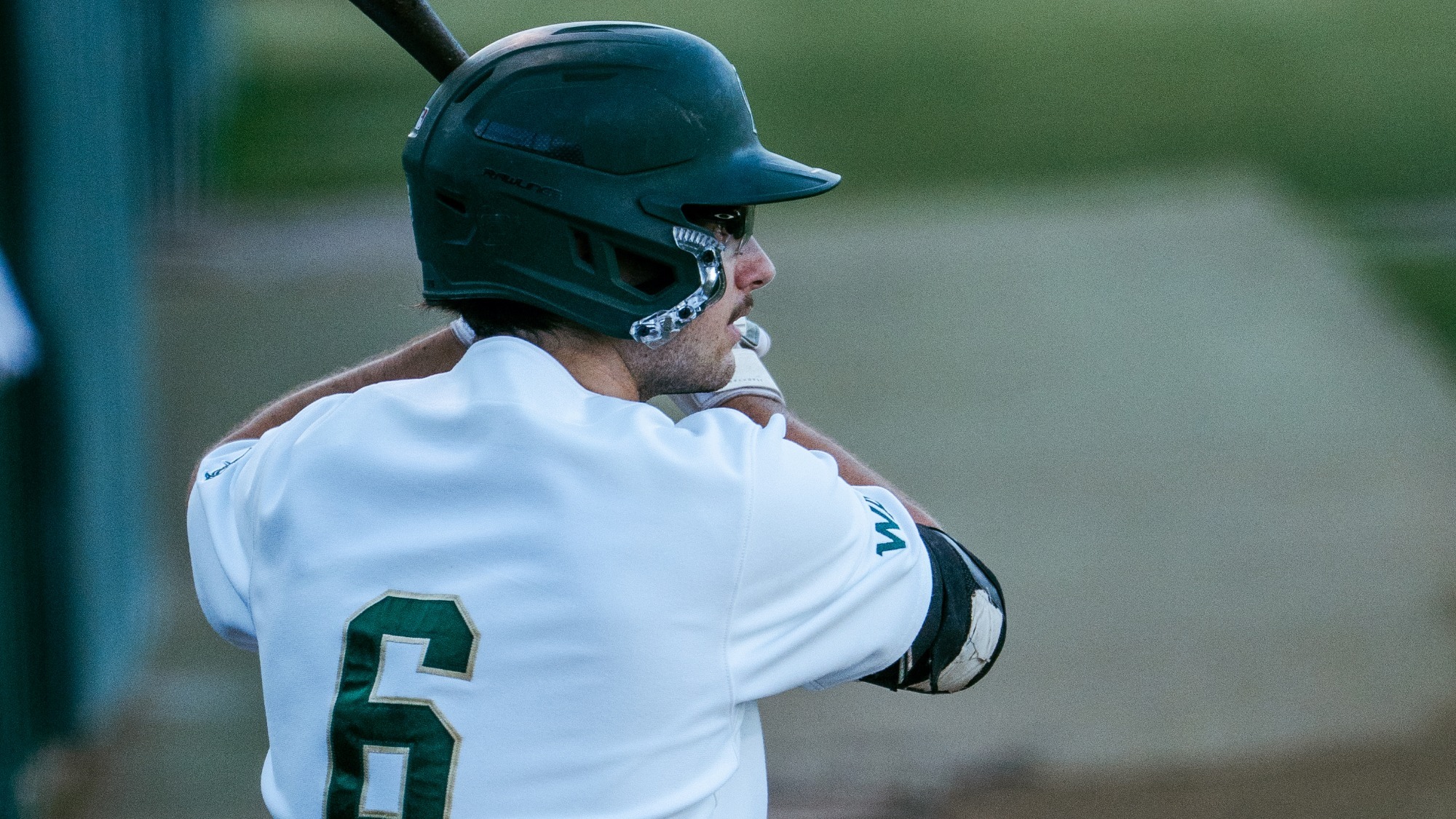 2026 BSB Cameron Sewell awaits his turn at bat in game two of the series against Winthrop on March 20