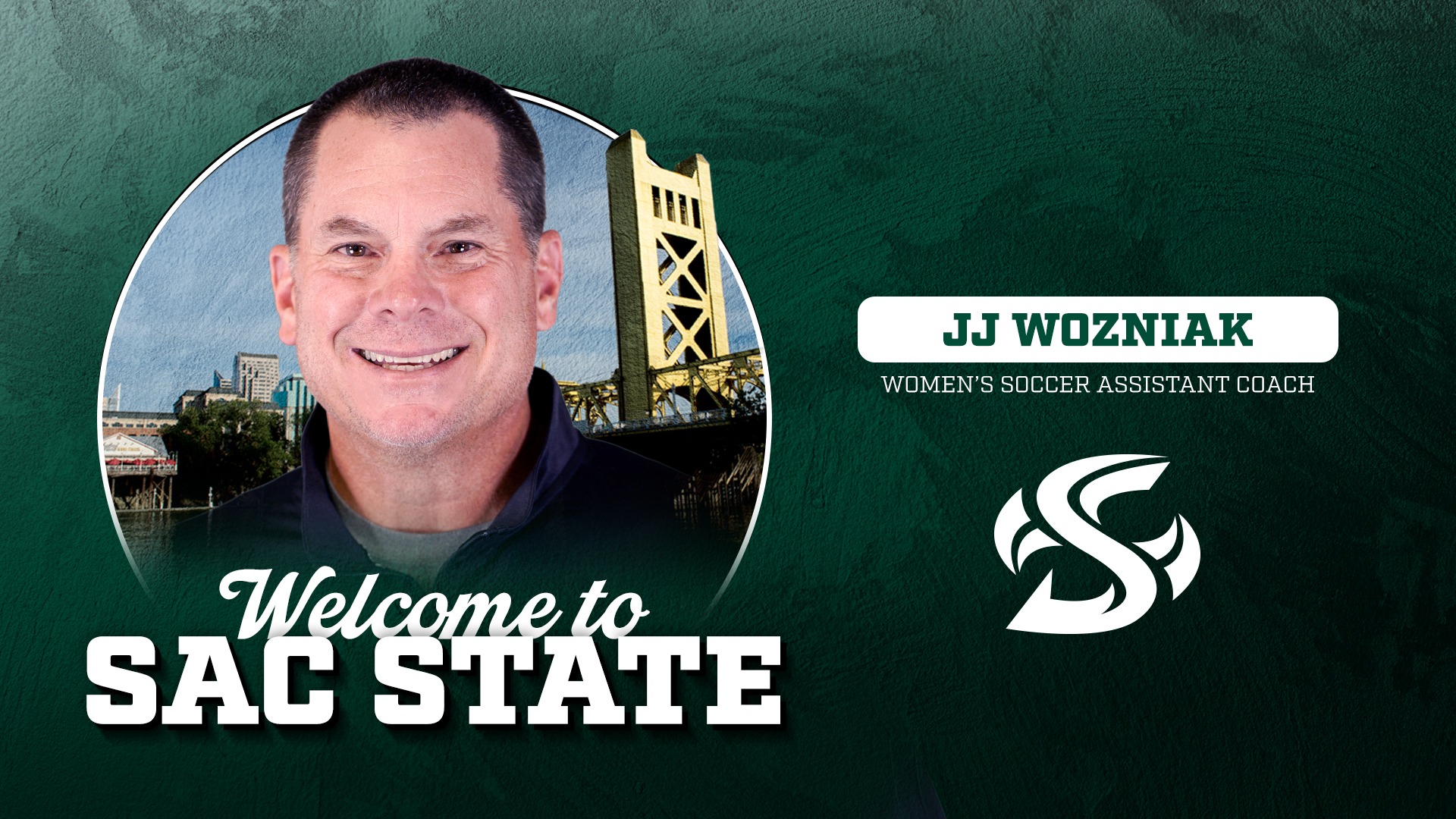 2026 WSOC Assistant Coach JJ Wozniak hired graphic