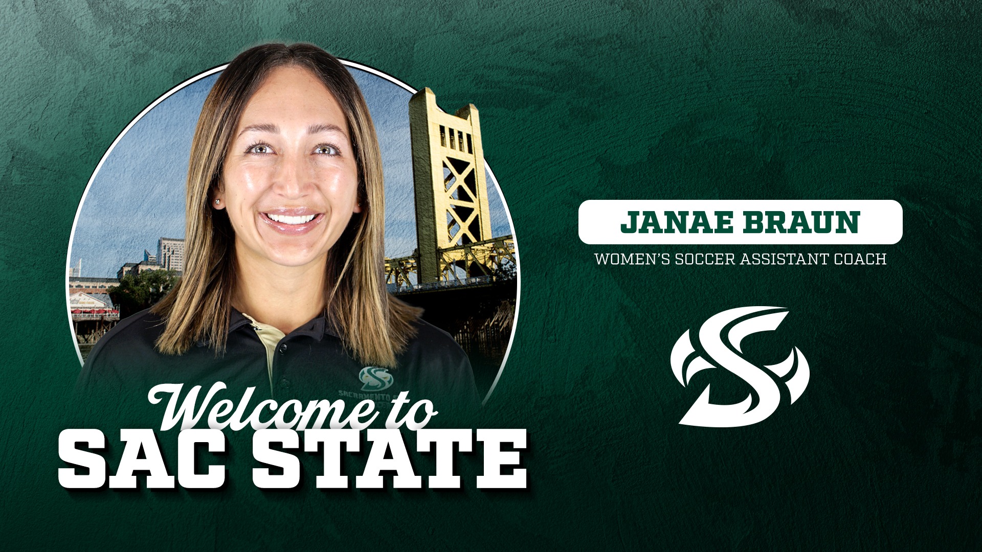 2026 WSOC Janae Braun assistant coach hiring graphic