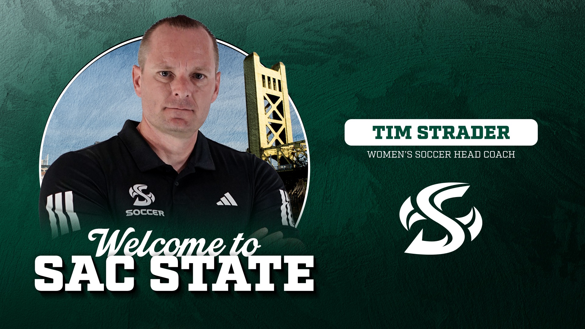 2026 WSOC Tim Strader head coach welcome graphic
