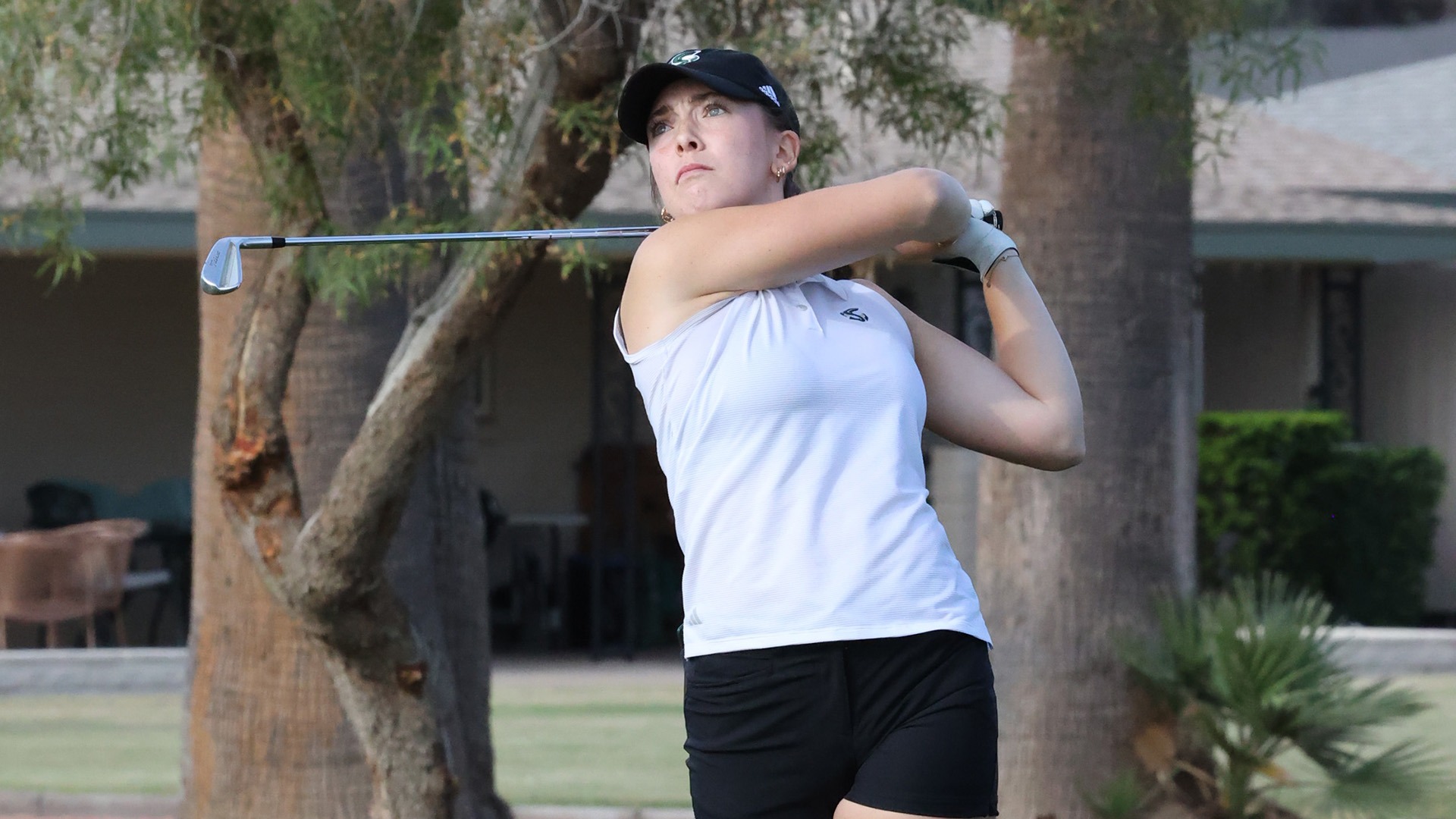 Tova Hatton follows through after a shot