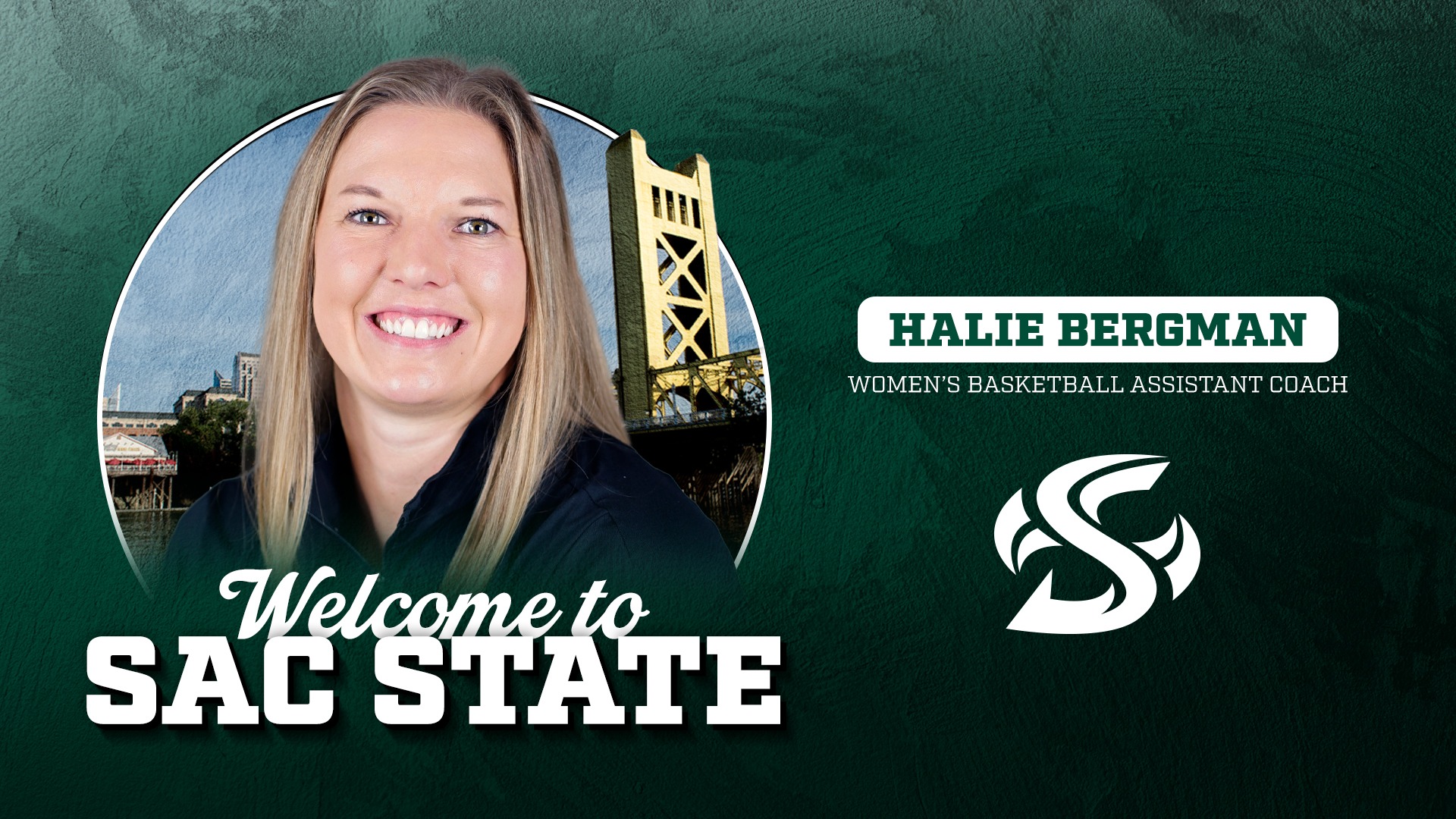 2006-27 WBB Assistant Coach Halie Bergman welcome graphic