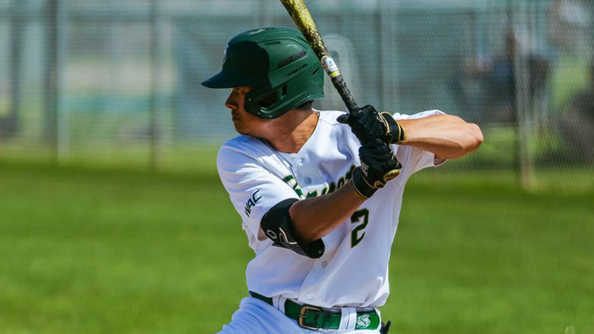 2026 BSB Ryan Ellis waits for a pitch in a game against Winthrop on March 21