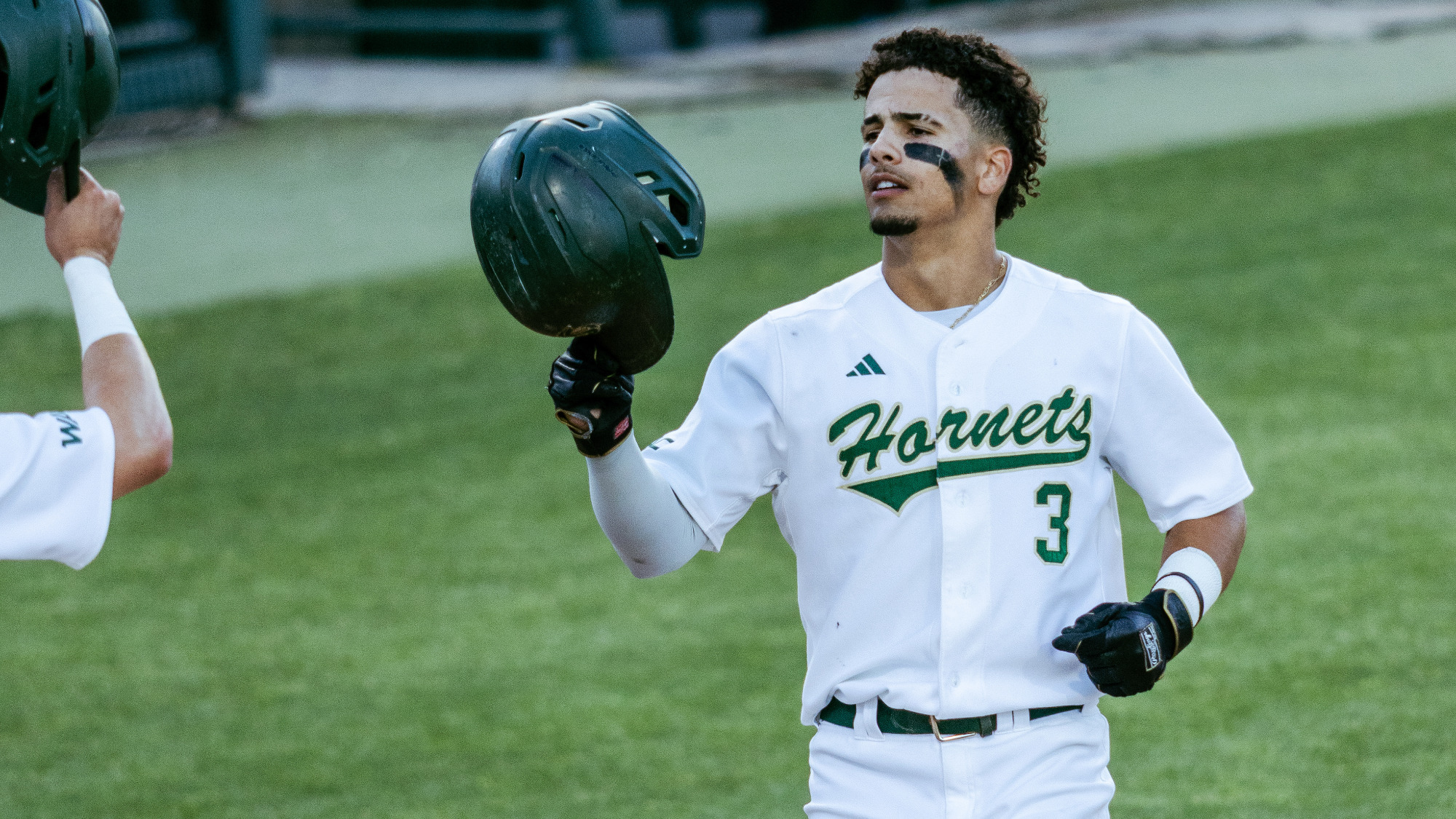 2026 BSB Luis Pimentel-Guerrero is greeted at home plate by teammates following his home run in game two of the series against Tarleton State