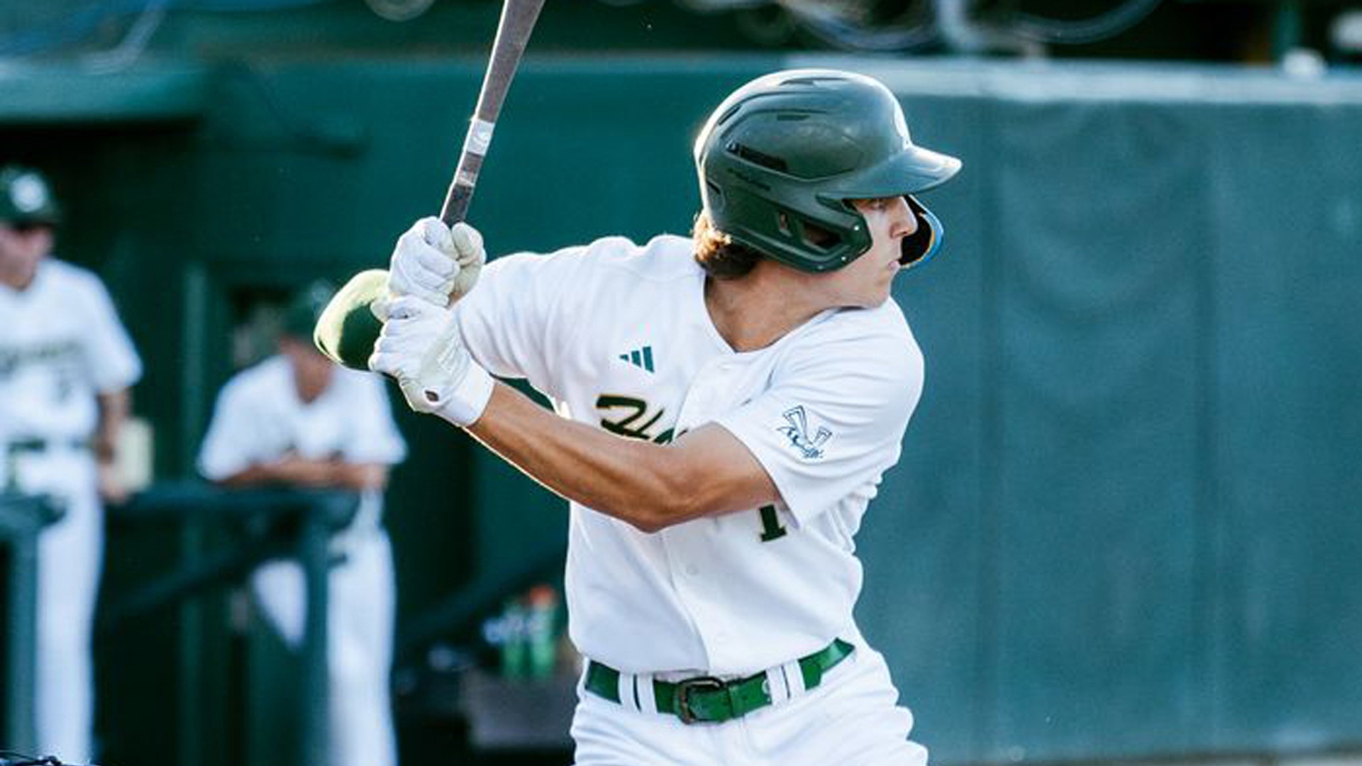 2026 BSB Sam Harry readies to swing at a pitch in a game at home against Nevada on April 6