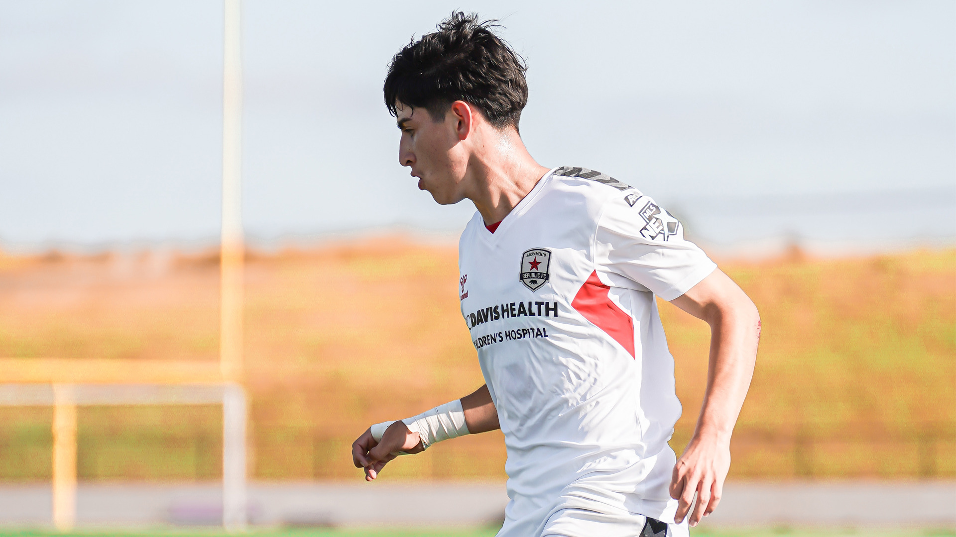 2026 MSOC Adrian Alvarenga action photo with the Sacramento Republic Academy
