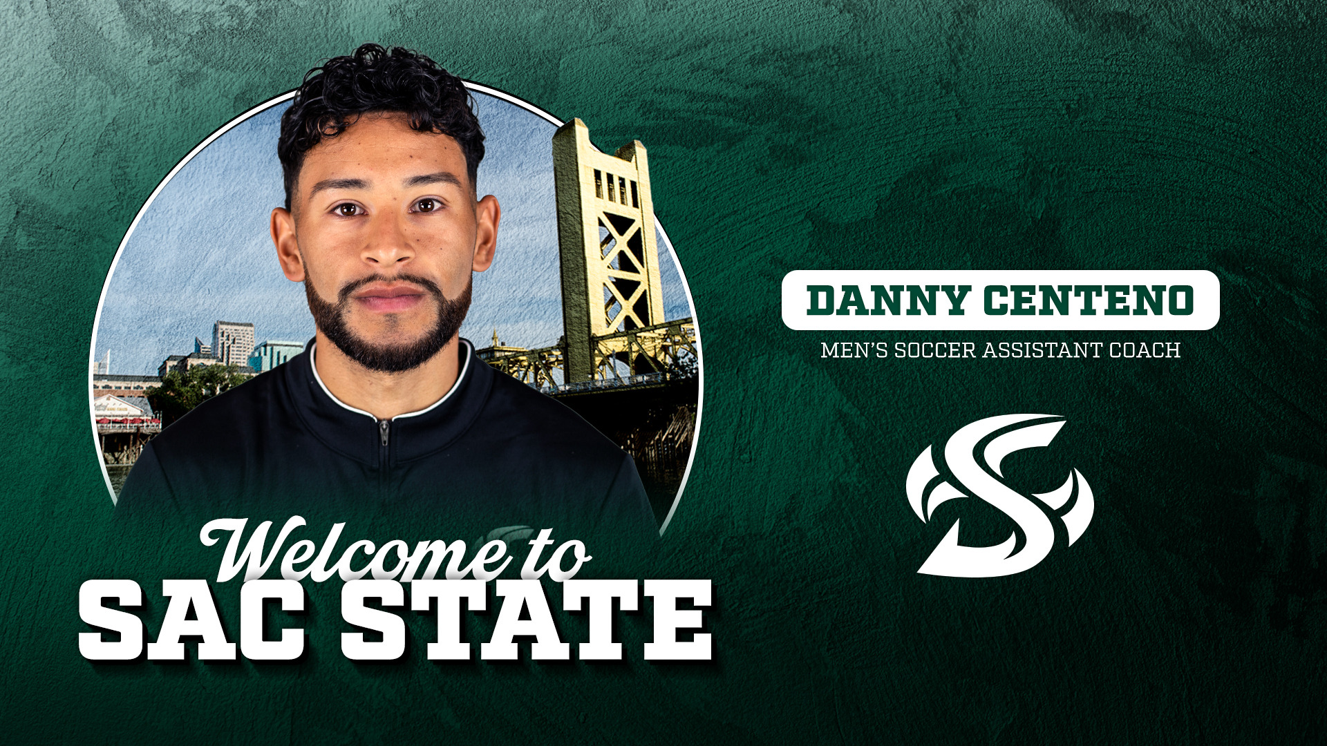 2026 MSOC Dann Centeno assistant coach welcome graphic
