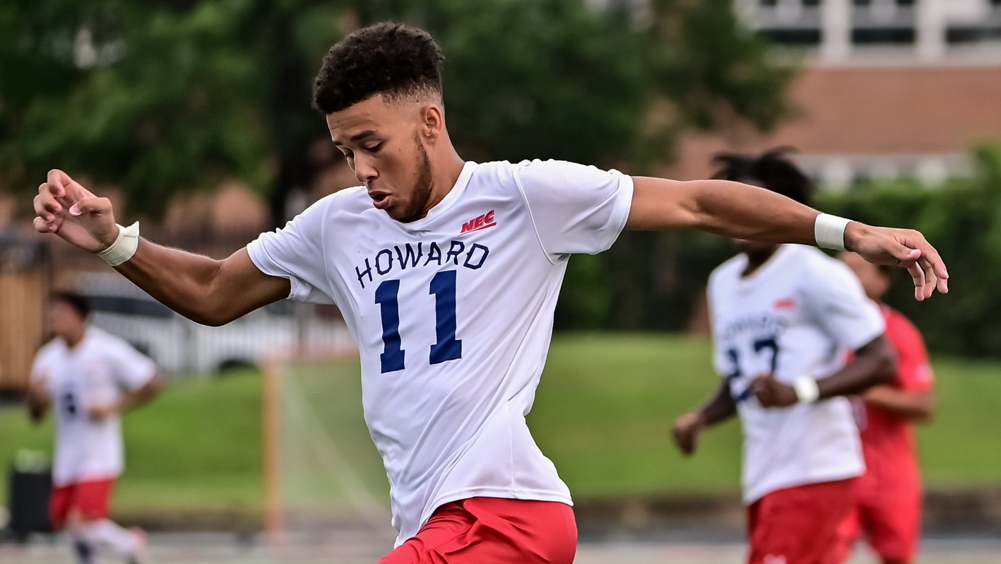 Baker’s Hat Trick Gives Men’s Soccer First Win of the Season Howard