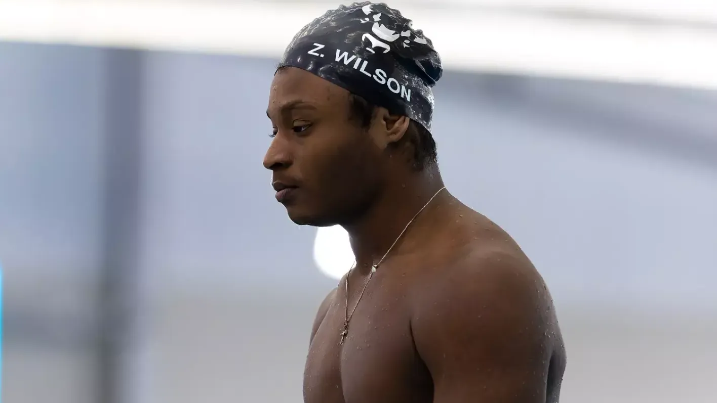 Photo from Day 1 of the Northeast Conference (NEC) Swim & Dive Championship, February 19, 2025. (Brian Fisher for the NEC)