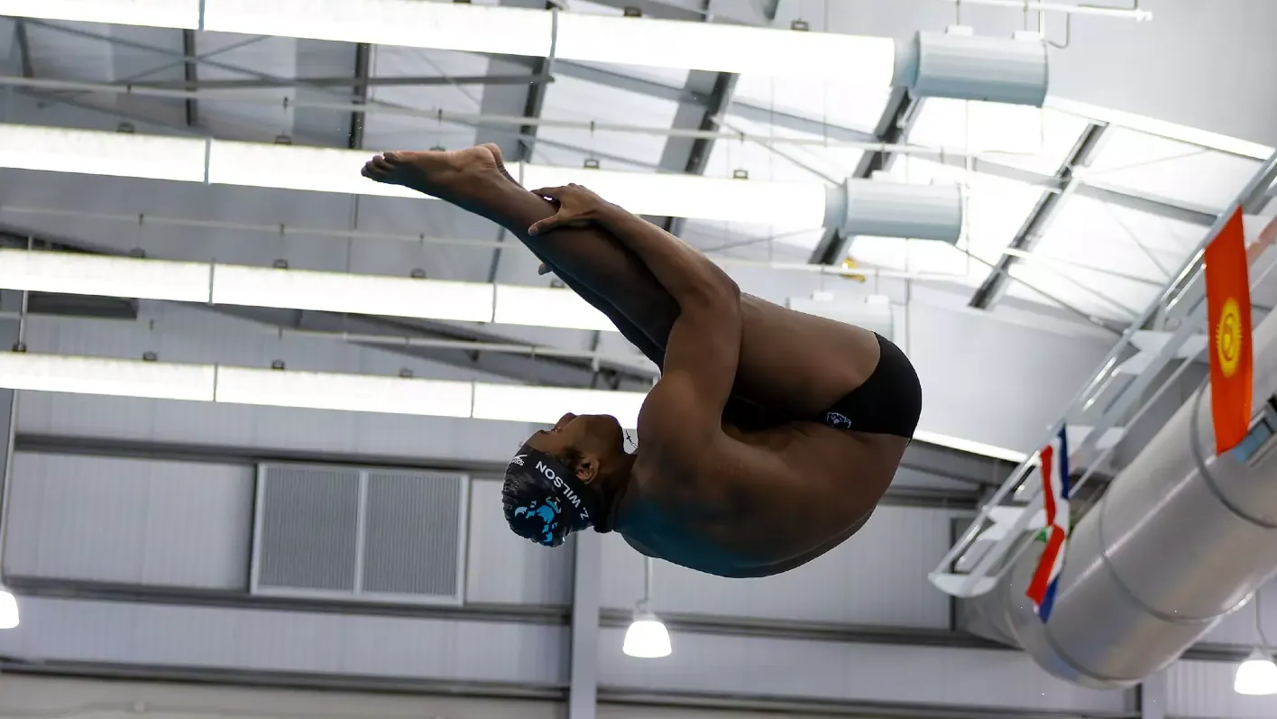 Photo from Day 1 of the Northeast Conference (NEC) Swim & Dive Championship, February 19, 2025. (Brian Fisher for the NEC)