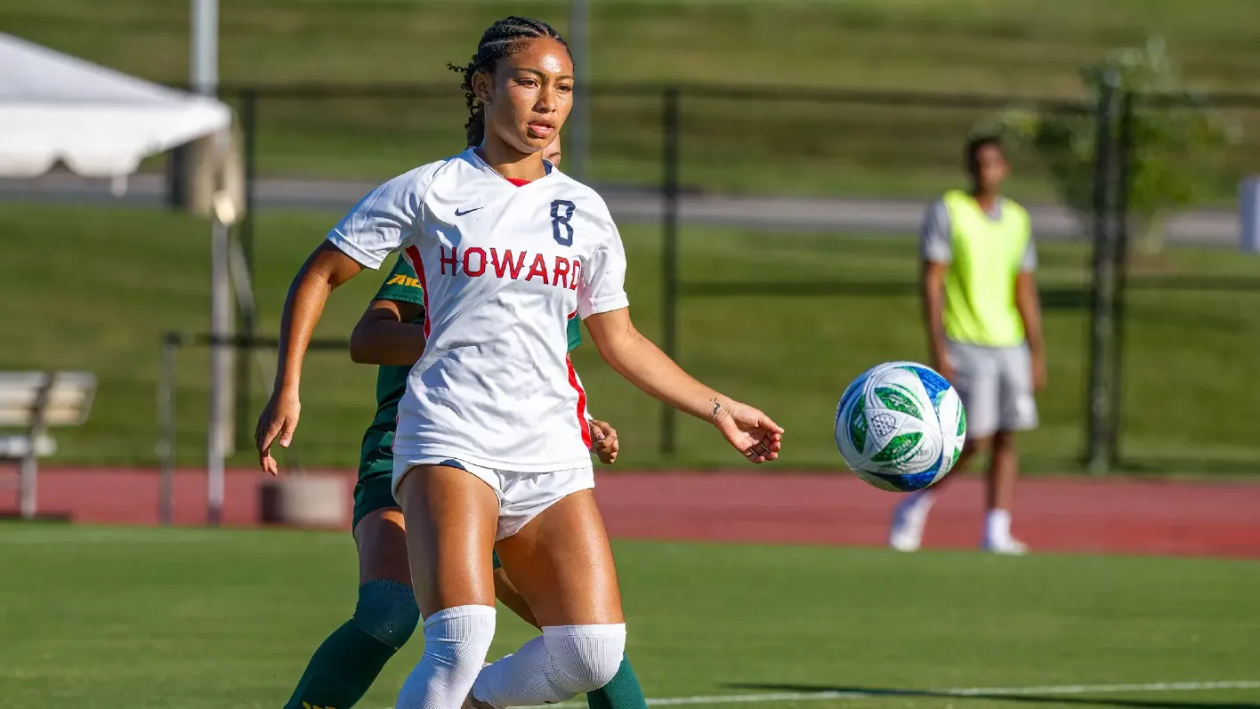 FAIRFAX, VA - AUGUST 9, 2024: George Mason University hosts Howard University for a  pre-season Women’s Soccer Match.