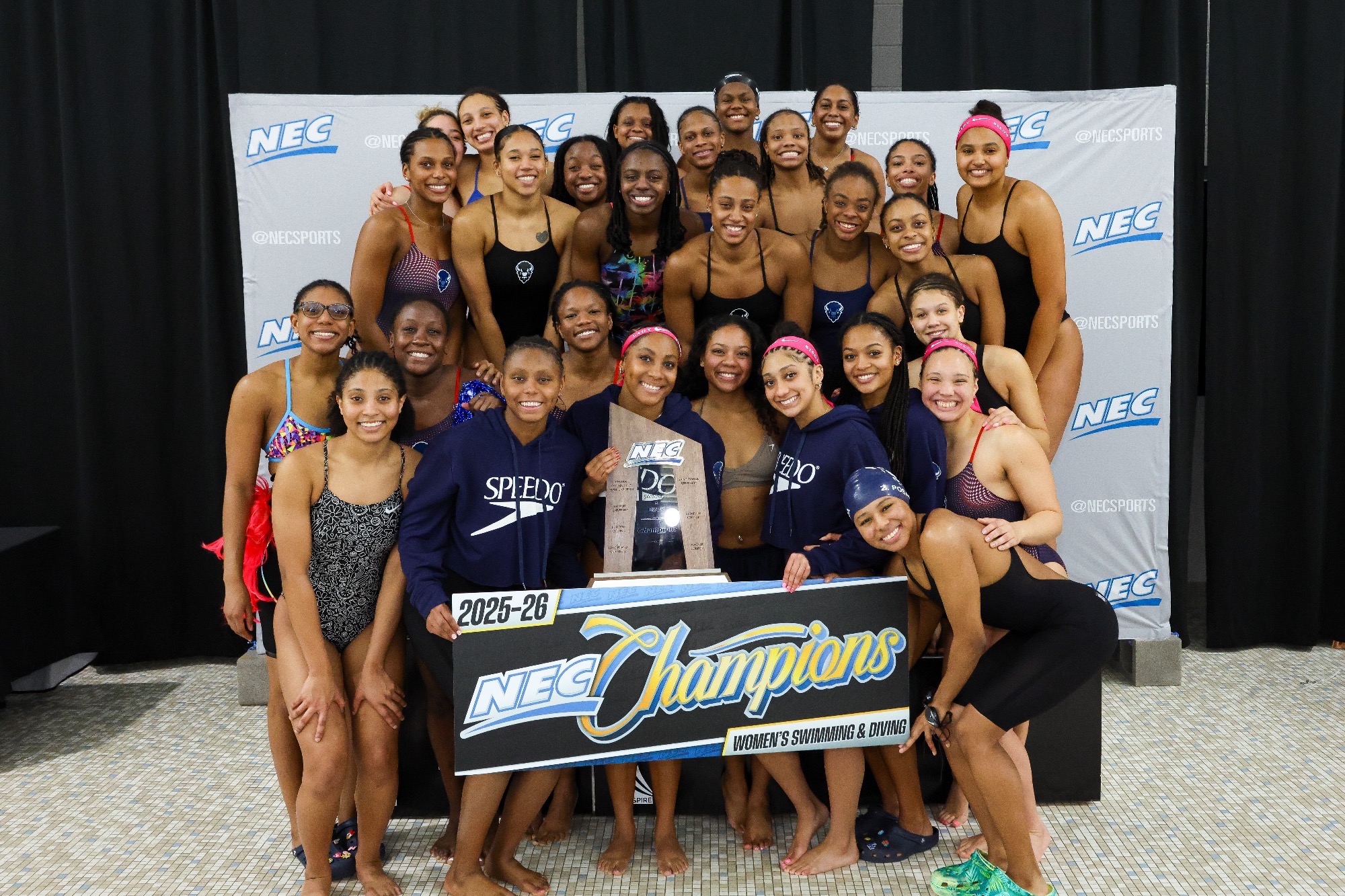 2025-2026 NEC Women's Swimming & Diving Champions