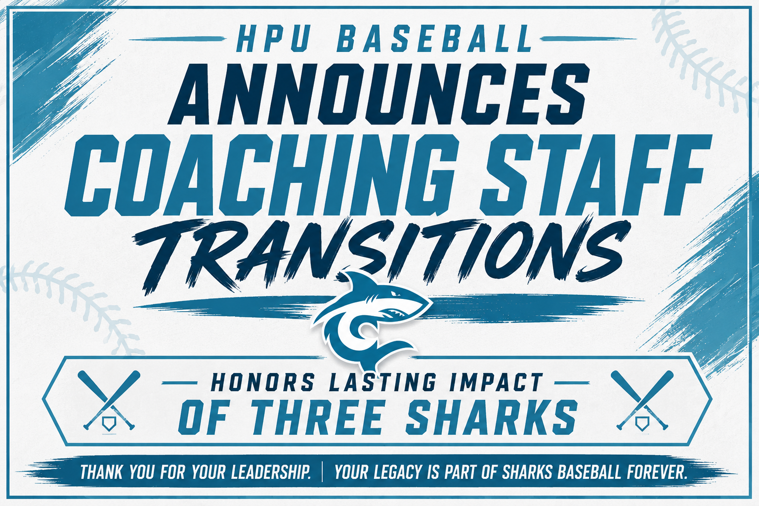 Baseball Announces Coaching Staff Transitions