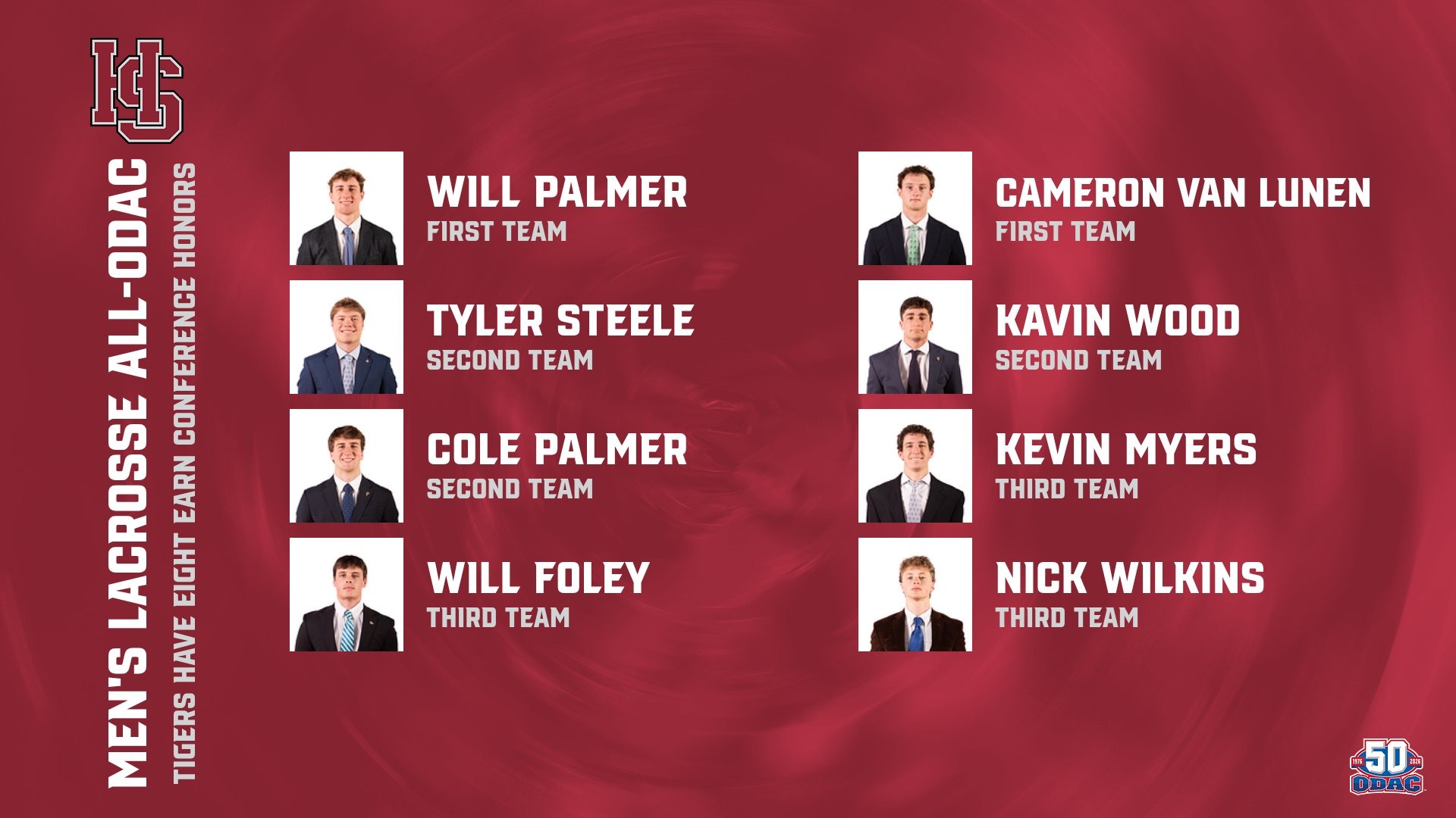 26 Men's Lax All-ODAC