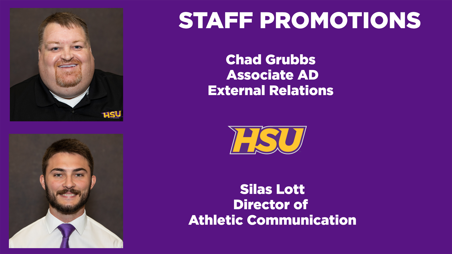 Grubbs, Lott Earn Promotions HardinSimmons University