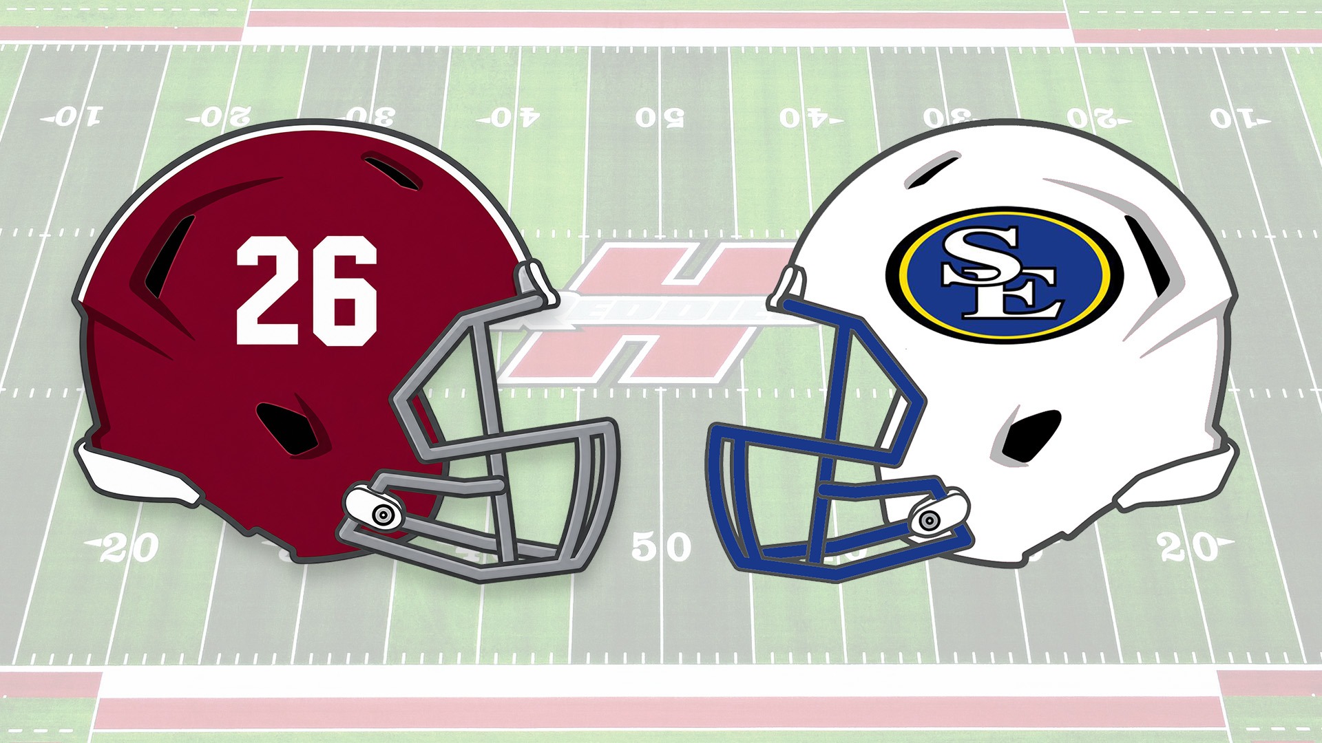 Cartoon Helmet Photo of Henderson State and Southeastern Oklahoma