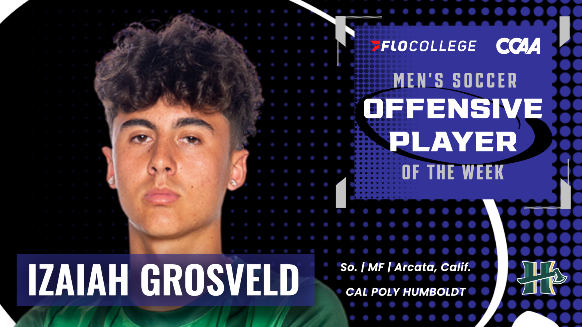 izaiah grosveld ccaa player of the week