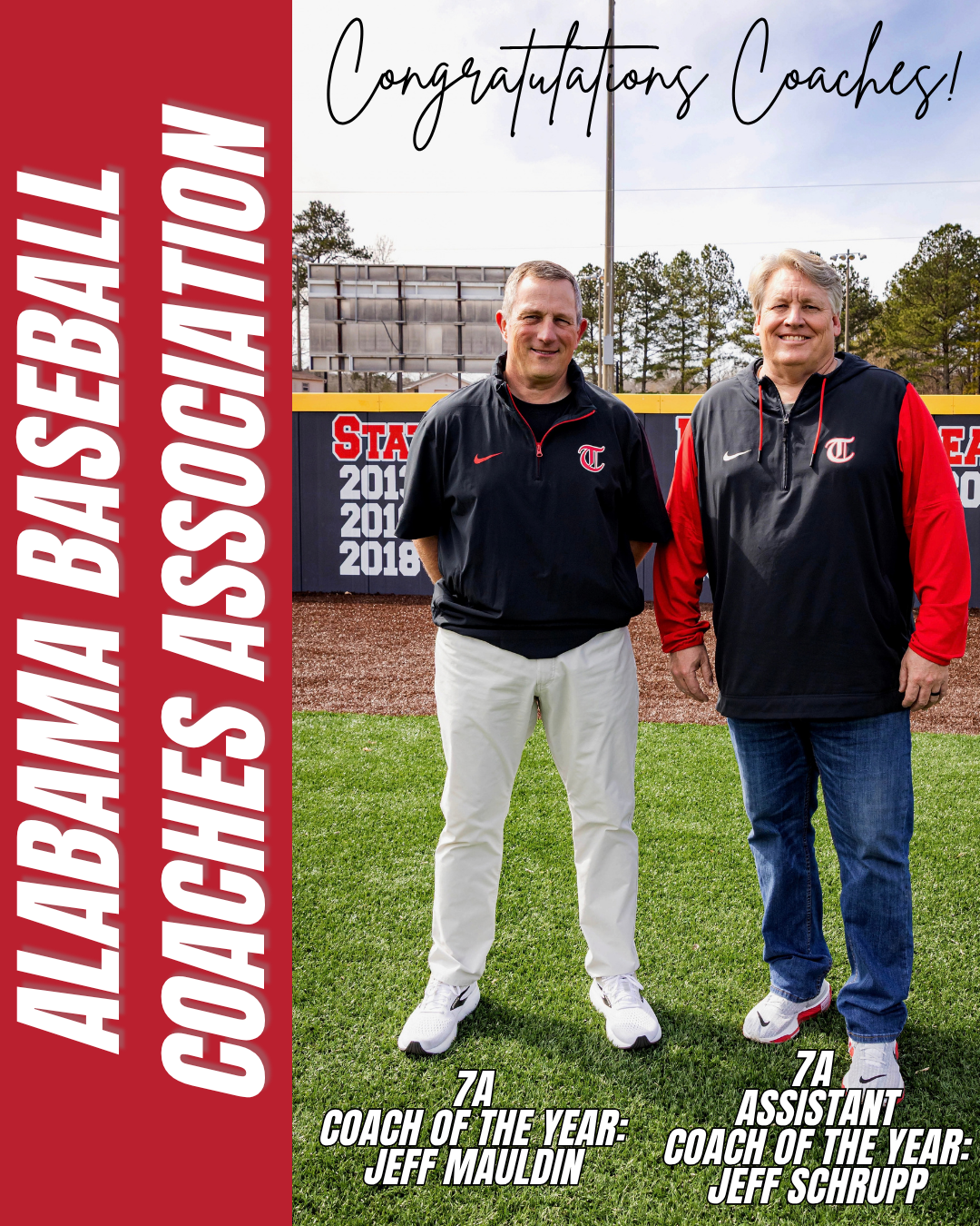 Alabama Baseball Coaches of the Year 