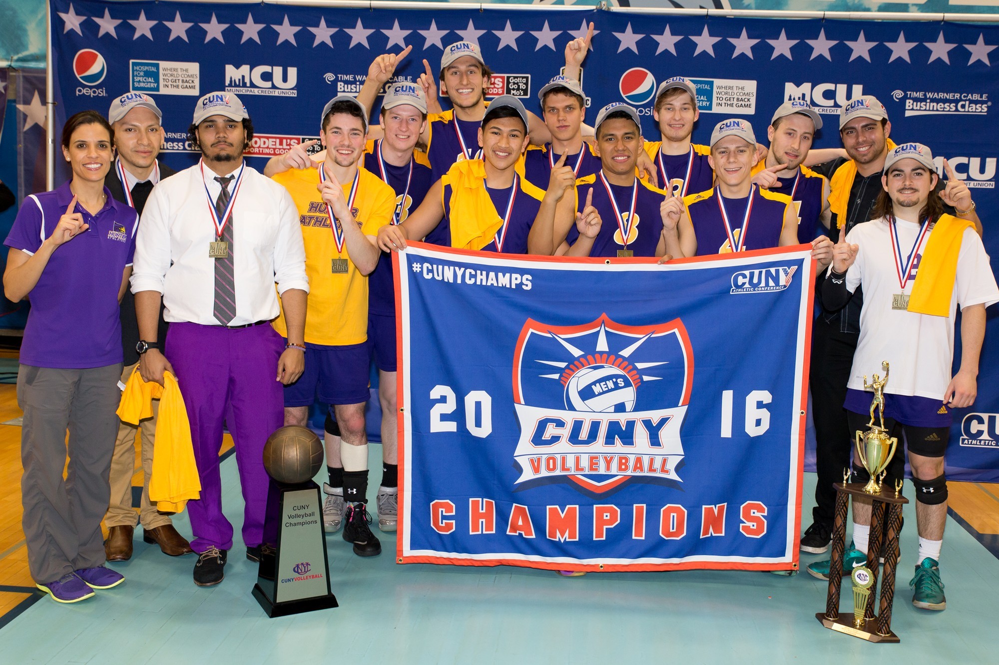 Men's Volleyball Captures Program's 15th CUNYAC Championship Hunter